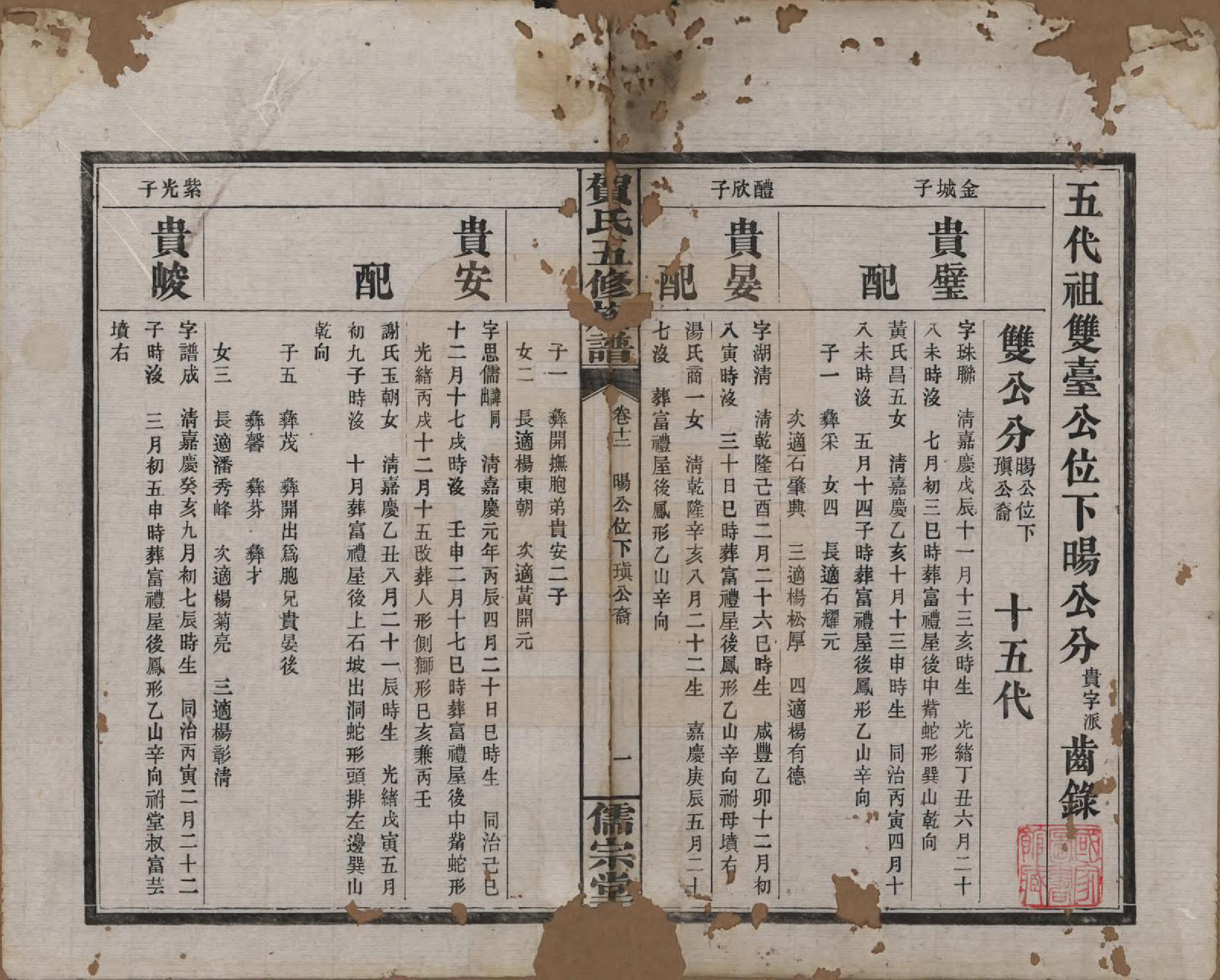 GTJP0497.贺.湖南醴陵.罗田贺氏五修族谱.民国22年(1933)_012.pdf_第1页