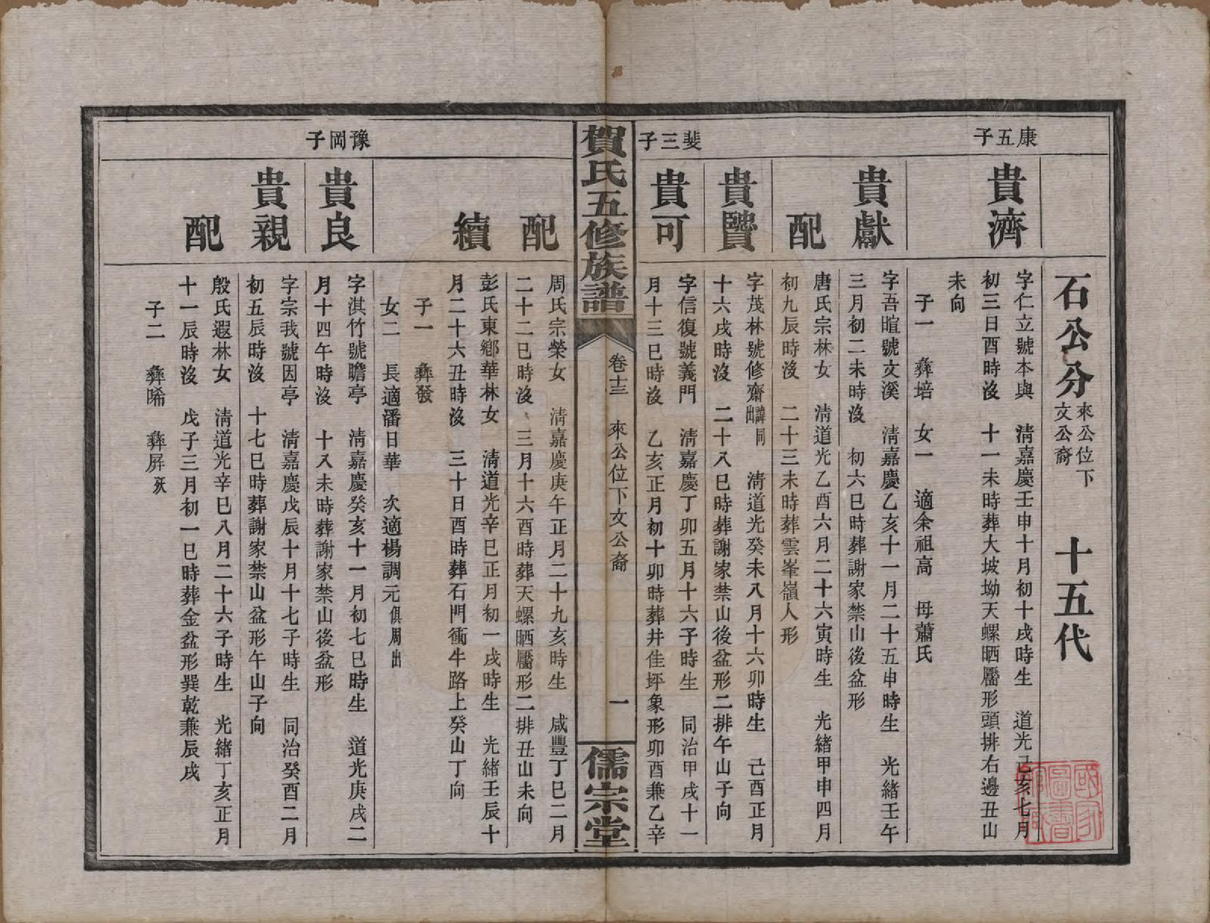 GTJP0497.贺.湖南醴陵.罗田贺氏五修族谱.民国22年(1933)_013.pdf_第1页