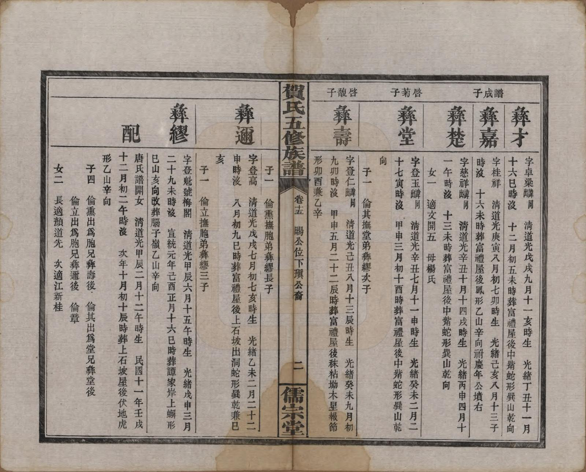 GTJP0497.贺.湖南醴陵.罗田贺氏五修族谱.民国22年(1933)_015.pdf_第2页