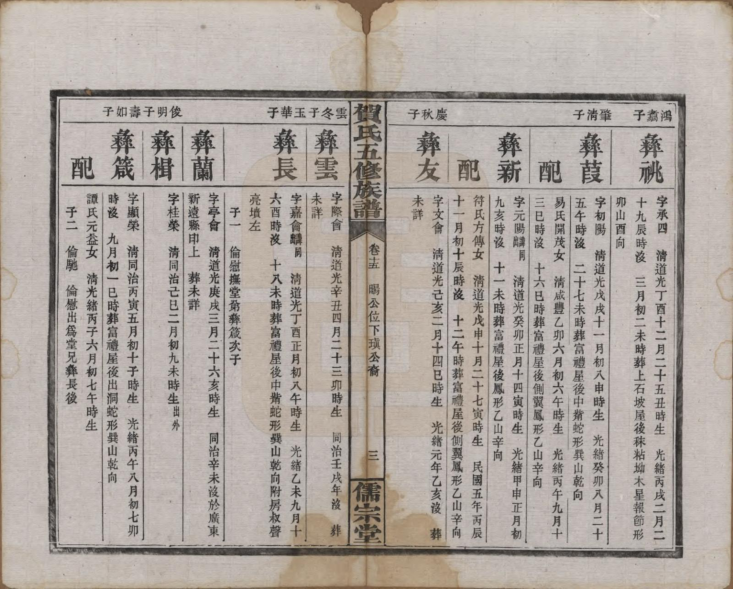 GTJP0497.贺.湖南醴陵.罗田贺氏五修族谱.民国22年(1933)_015.pdf_第3页