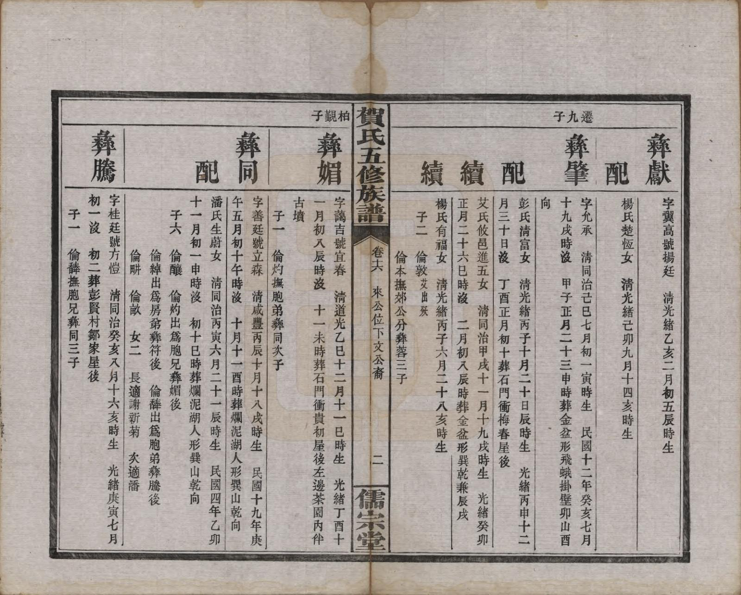 GTJP0497.贺.湖南醴陵.罗田贺氏五修族谱.民国22年(1933)_016.pdf_第2页