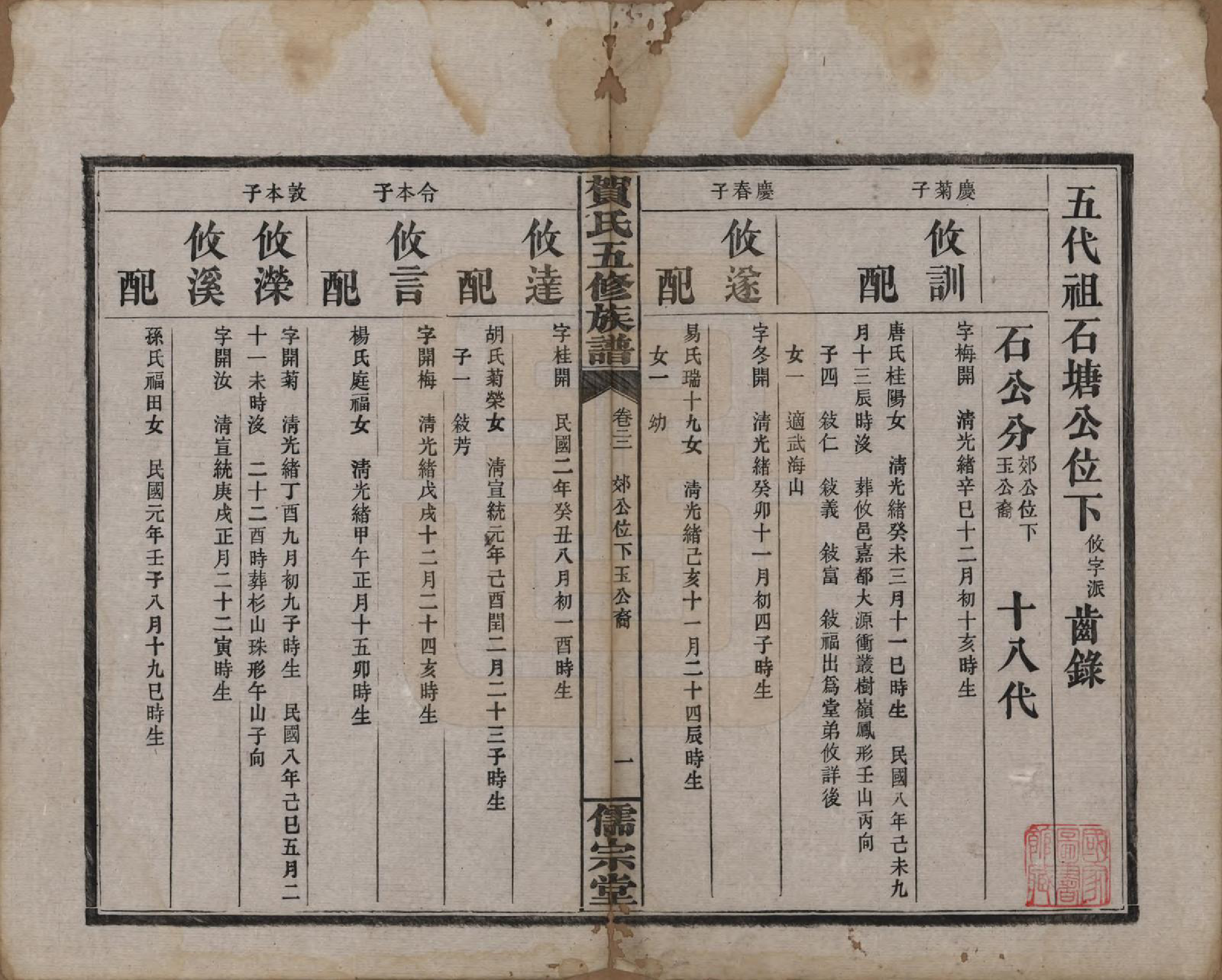 GTJP0497.贺.湖南醴陵.罗田贺氏五修族谱.民国22年(1933)_022.pdf_第1页