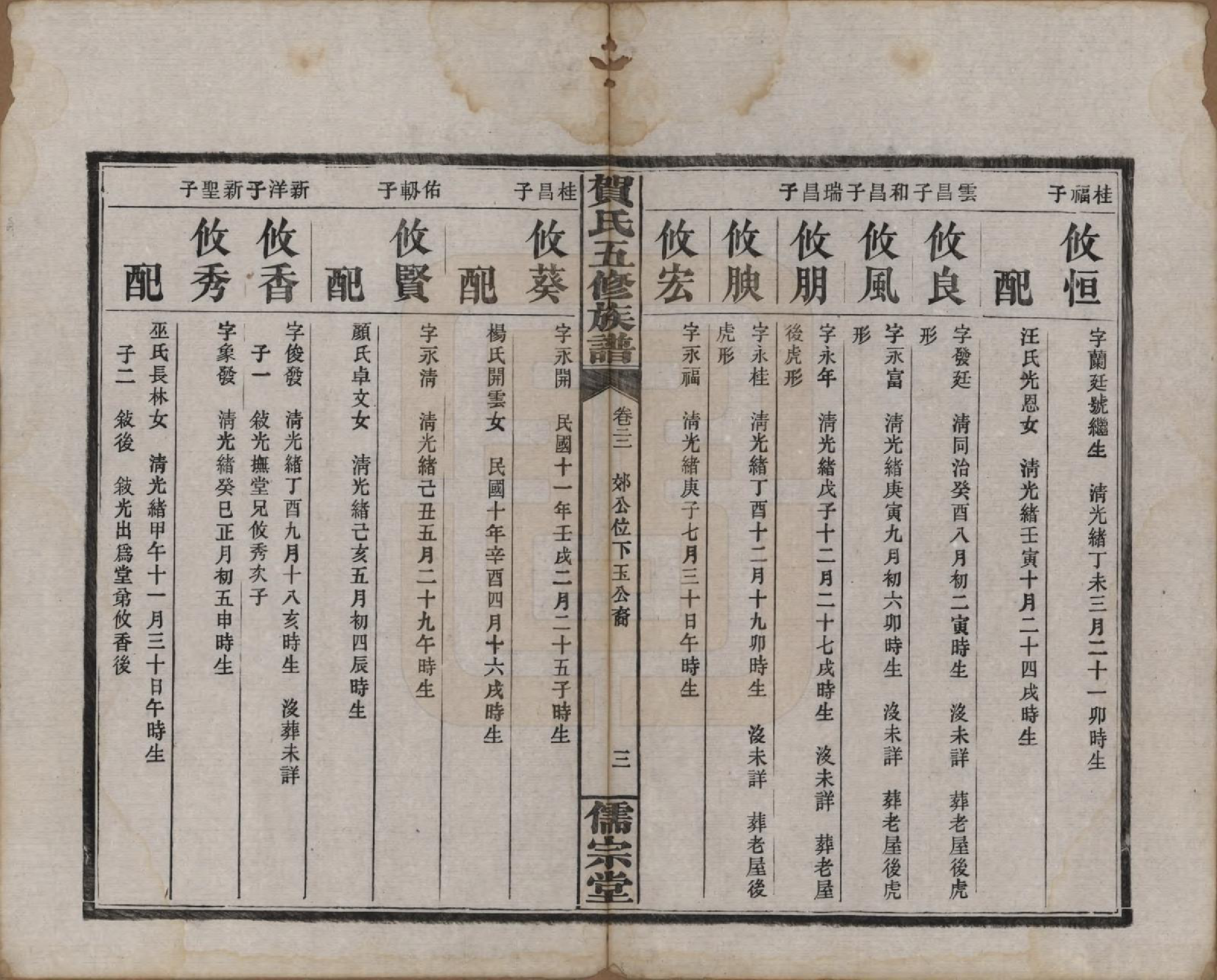 GTJP0497.贺.湖南醴陵.罗田贺氏五修族谱.民国22年(1933)_022.pdf_第3页