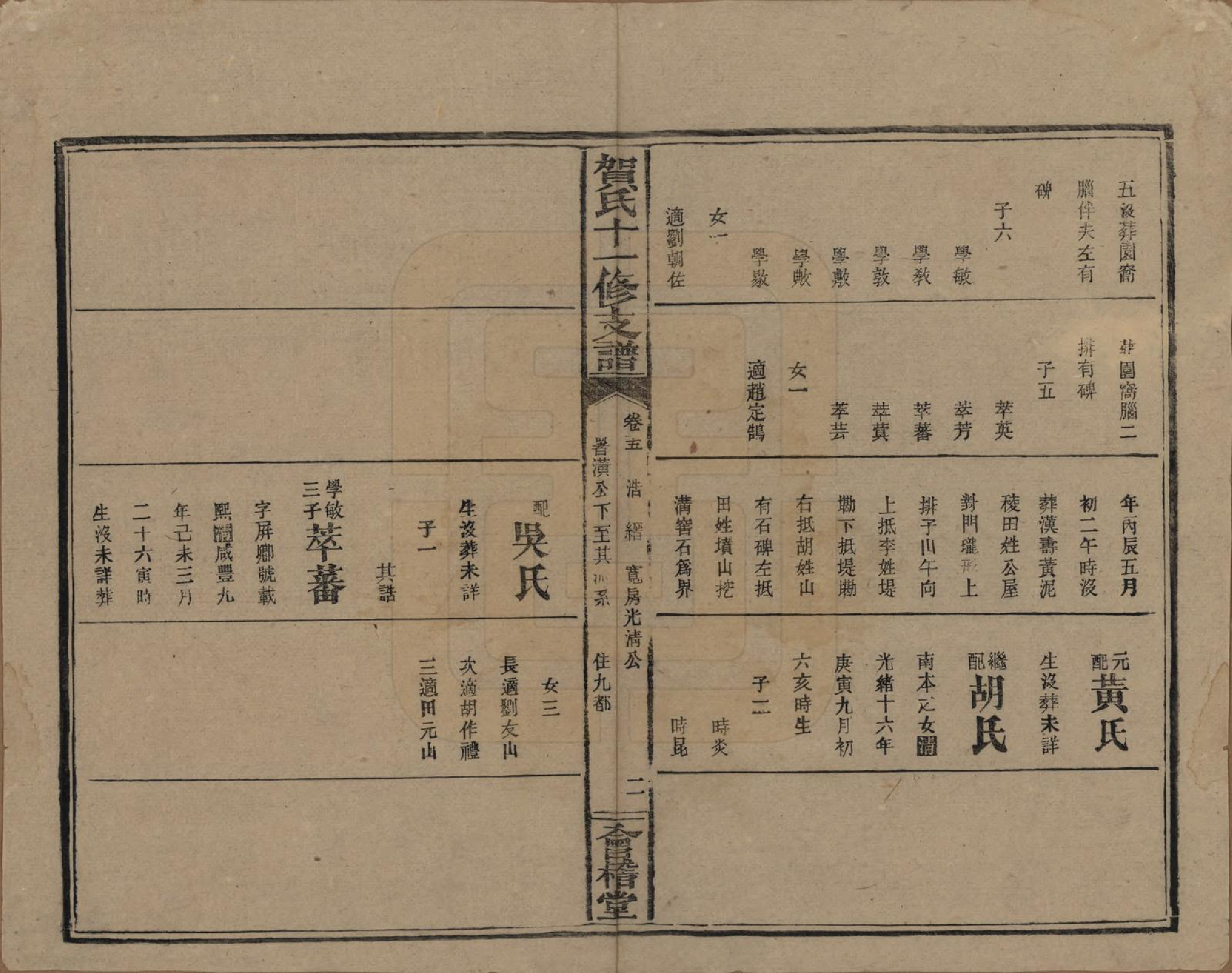 GTJP0499.贺.湖南益阳.书堂贺氏十一修支谱.民国34年[1945]_015.pdf_第2页