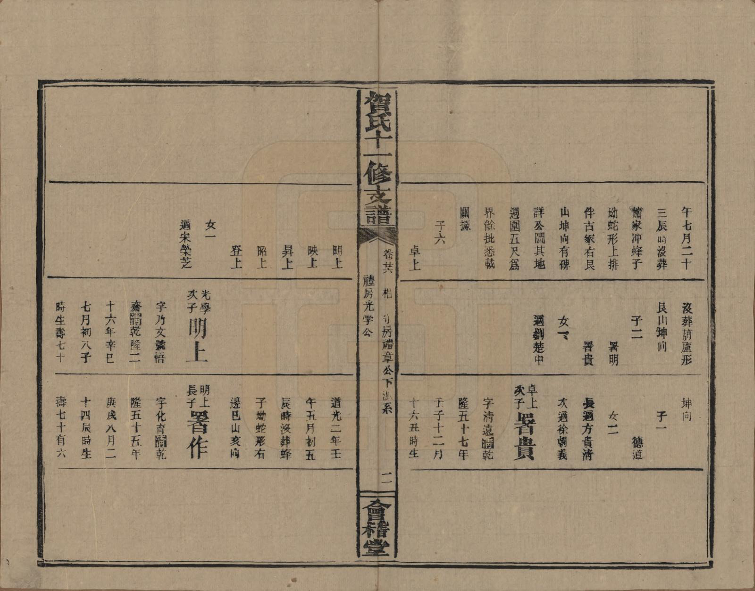 GTJP0499.贺.湖南益阳.书堂贺氏十一修支谱.民国34年[1945]_026.pdf_第2页