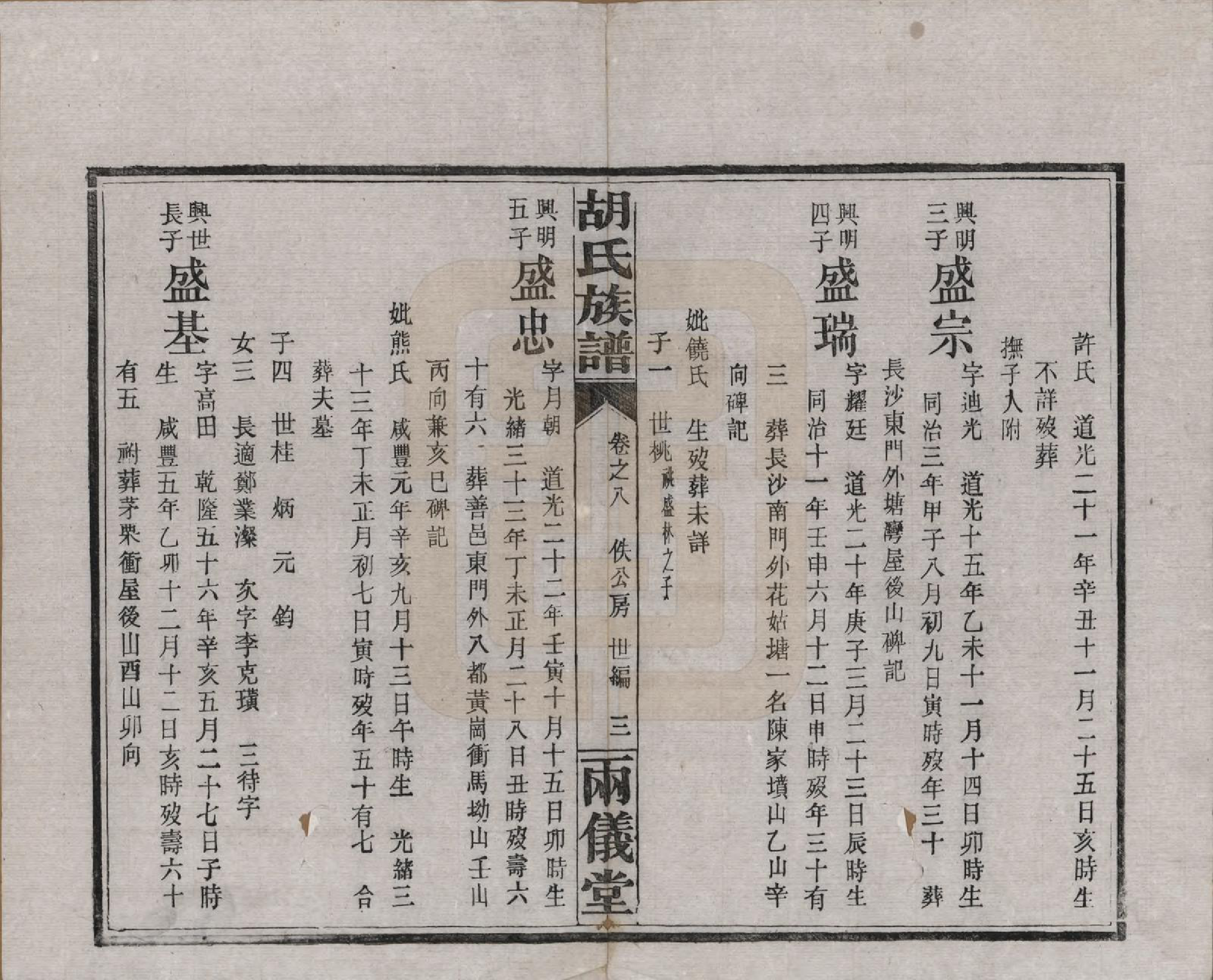 GTJP0514.胡.湖南长沙.胡氏族谱十一卷卷末一卷.民国9年（1920）_008.pdf_第3页