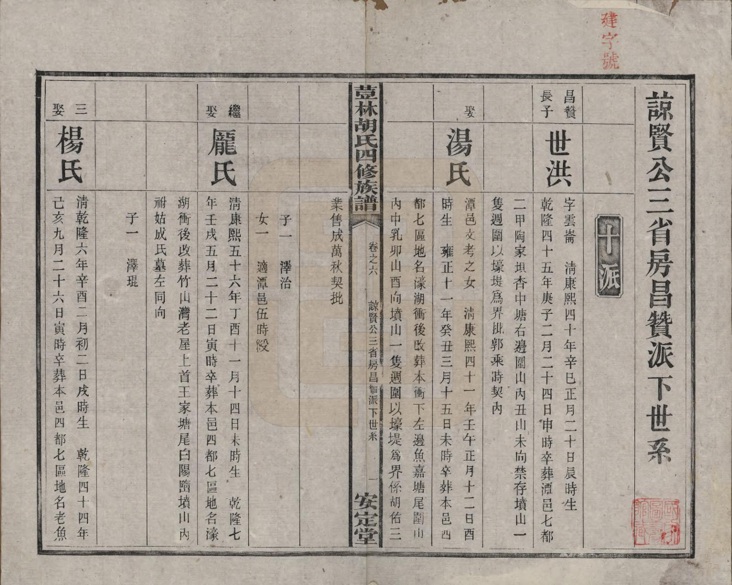 GTJP0518.胡.湖南宁乡.荳林胡氏四修族谱十卷.民国二十四年（1935）_006.pdf_第2页