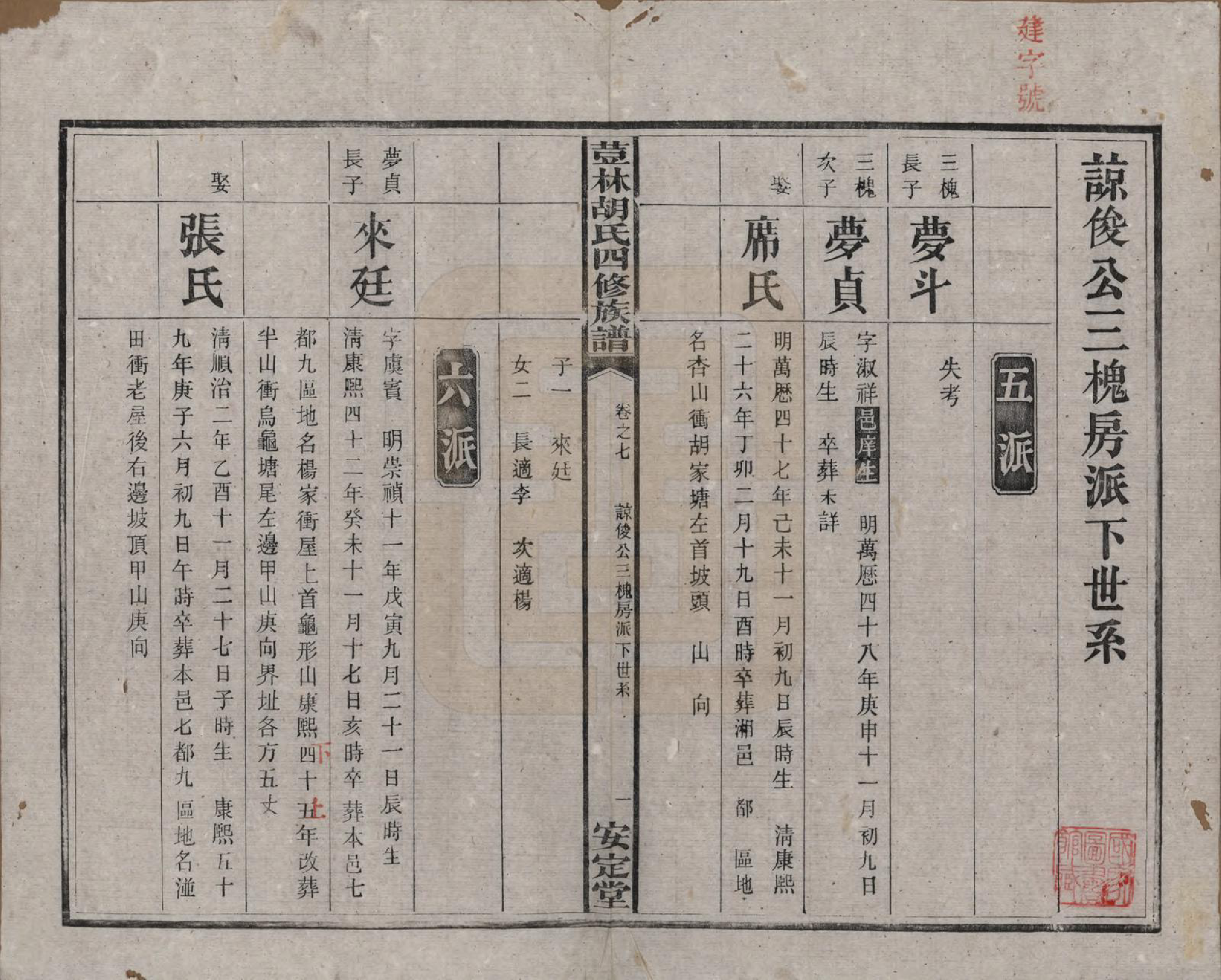 GTJP0518.胡.湖南宁乡.荳林胡氏四修族谱十卷.民国二十四年（1935）_007.pdf_第2页