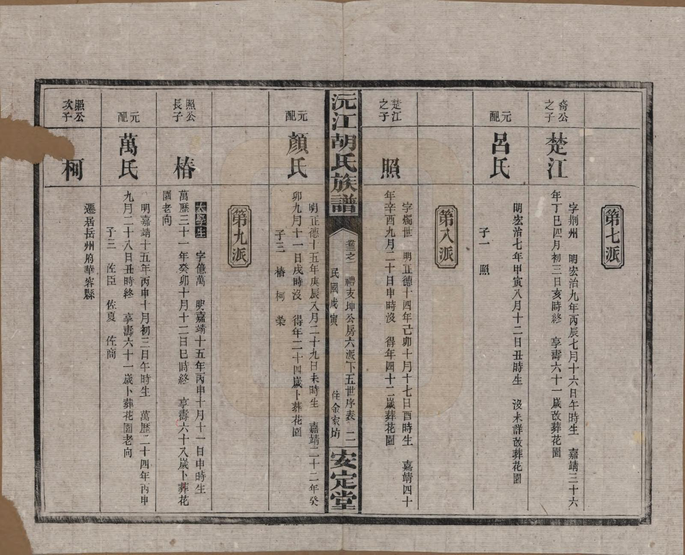 GTJP0522.胡.湖南沅江.沅江胡氏族谱八卷首六卷.民国三十年（1941）_003.pdf_第2页