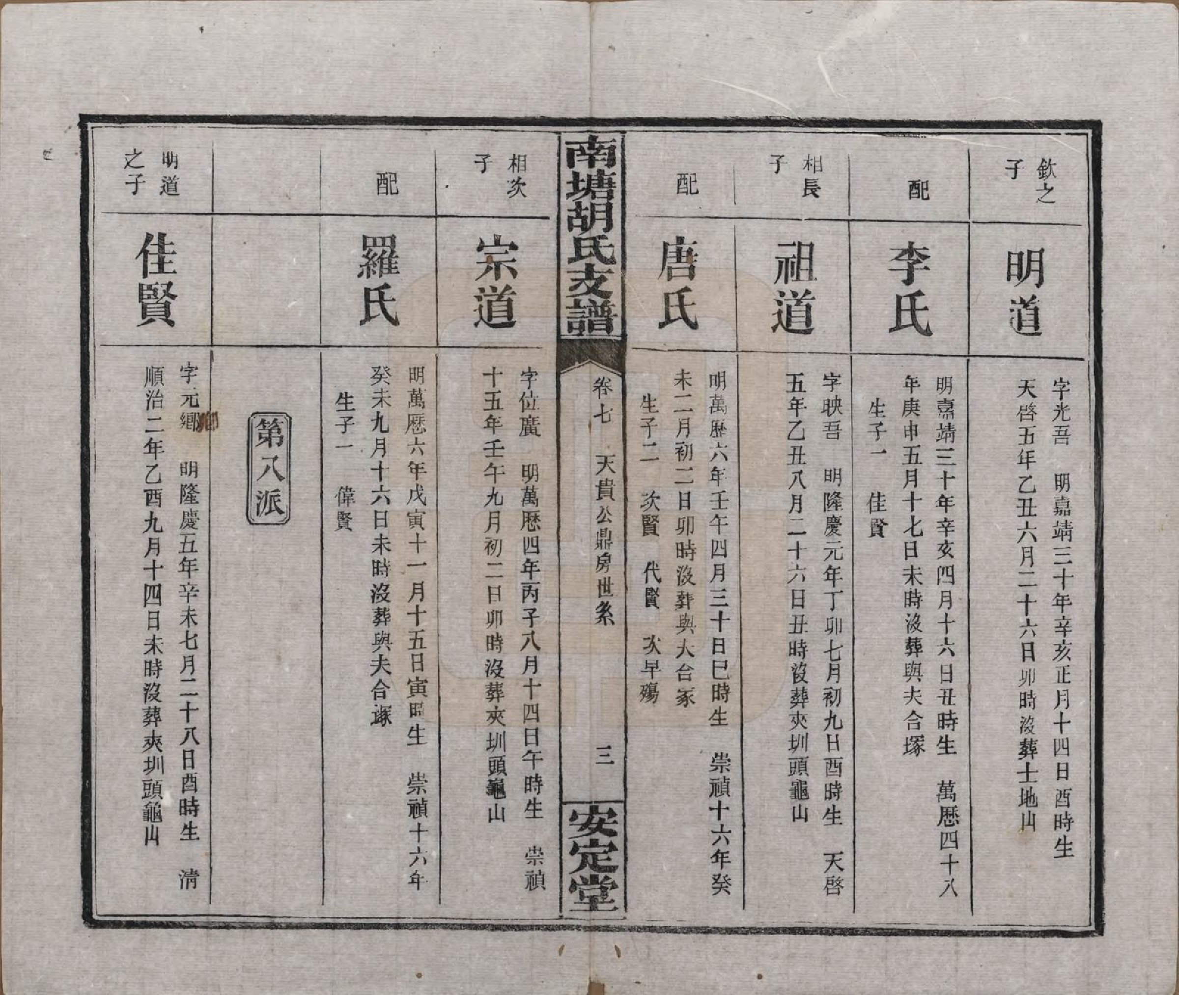 GTJP0525.胡.湖南湘潭.南塘胡氏支谱九卷.民国三十一年[1942]_007.pdf_第3页