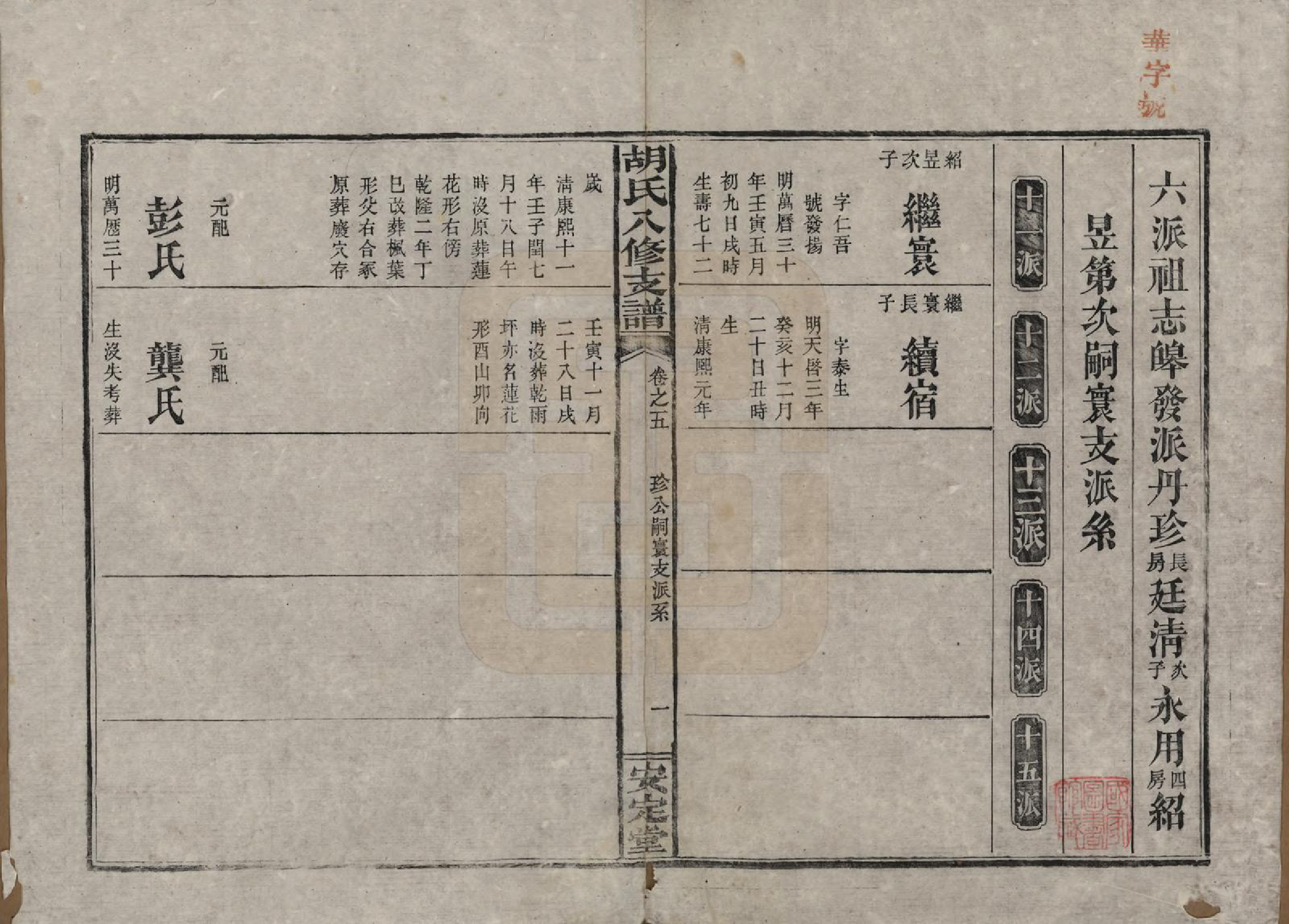 GTJP0529.胡.湖南益阳.胡氏八修支谱十一卷卷首三.民国十七年（1928）_005.pdf_第1页