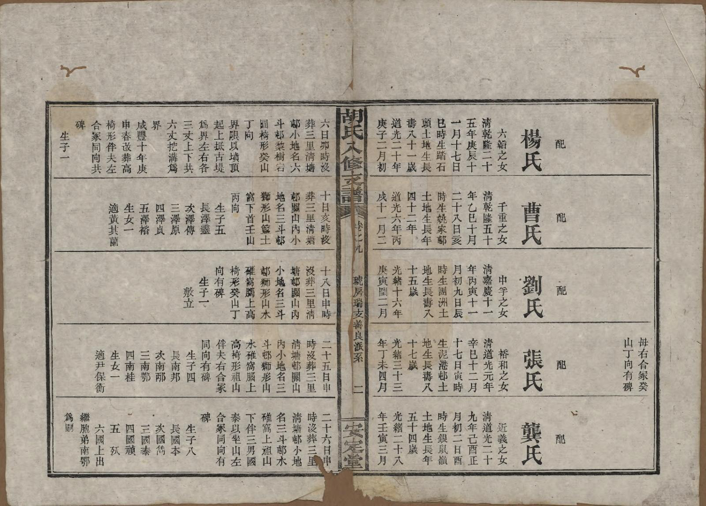 GTJP0529.胡.湖南益阳.胡氏八修支谱十一卷卷首三.民国十七年（1928）_009.pdf_第2页