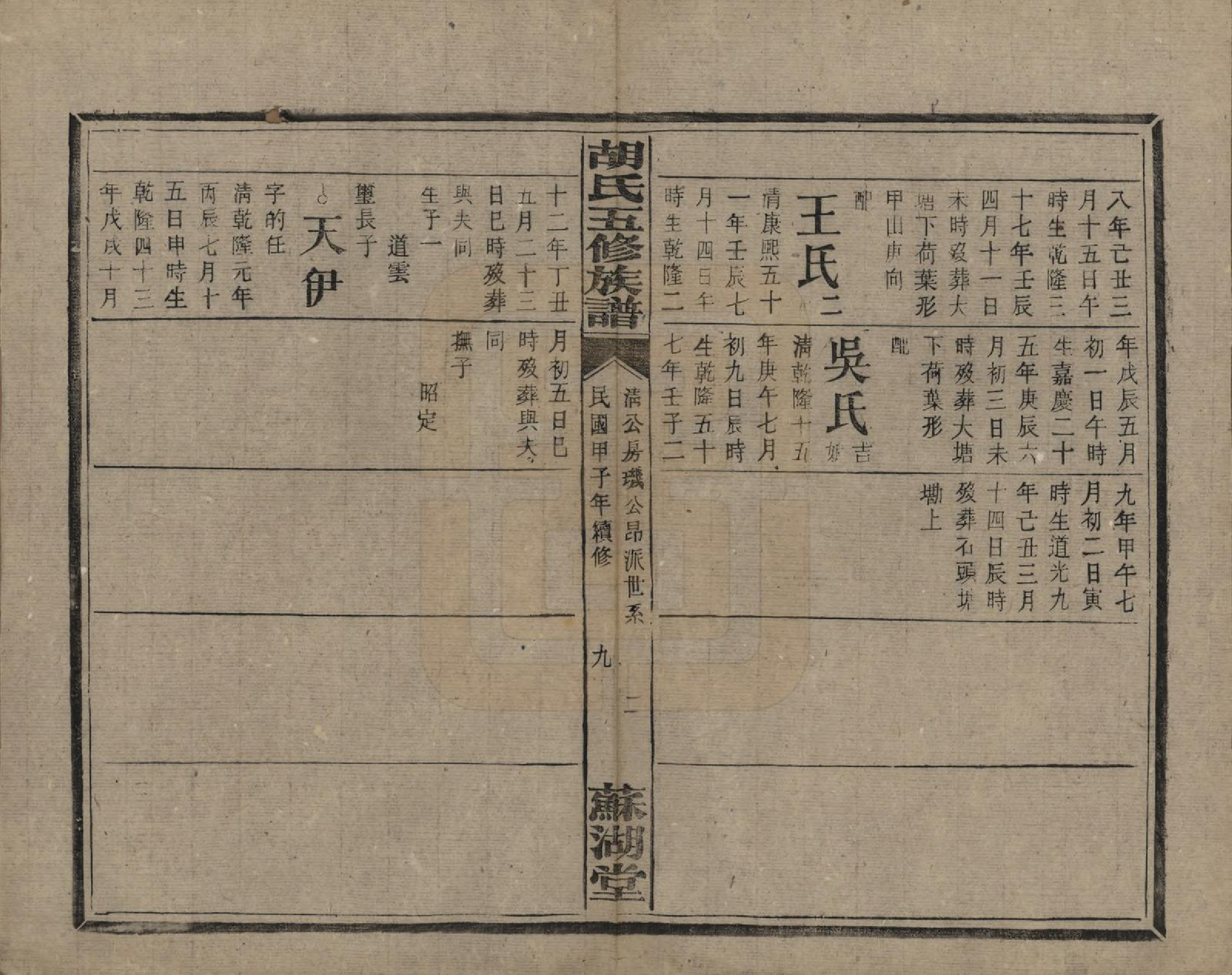 GTJP0531.胡.湖南衡阳.胡氏五修族谱.民国十三年（1924）_011.pdf_第2页