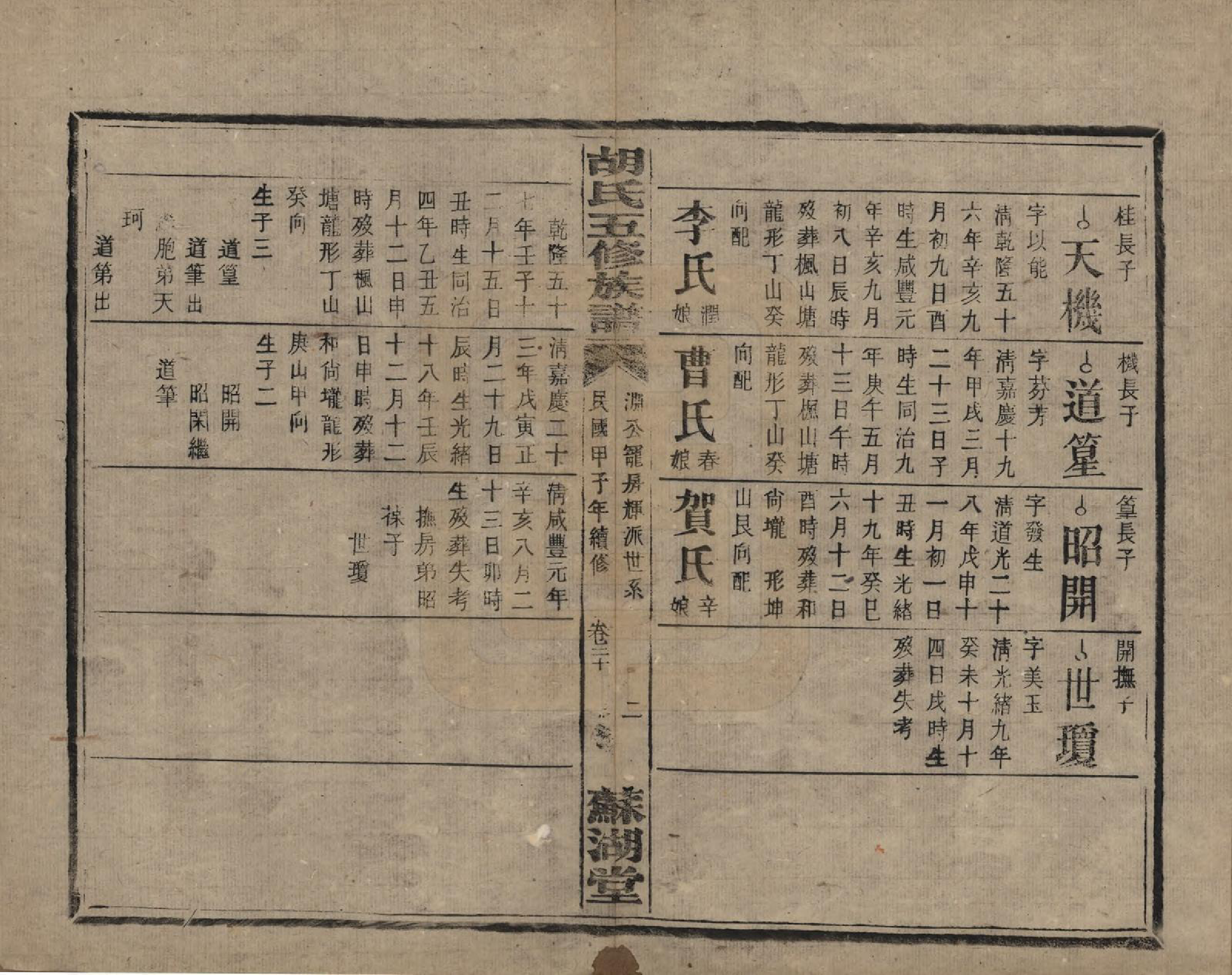 GTJP0531.胡.湖南衡阳.胡氏五修族谱.民国十三年（1924）_020.pdf_第2页