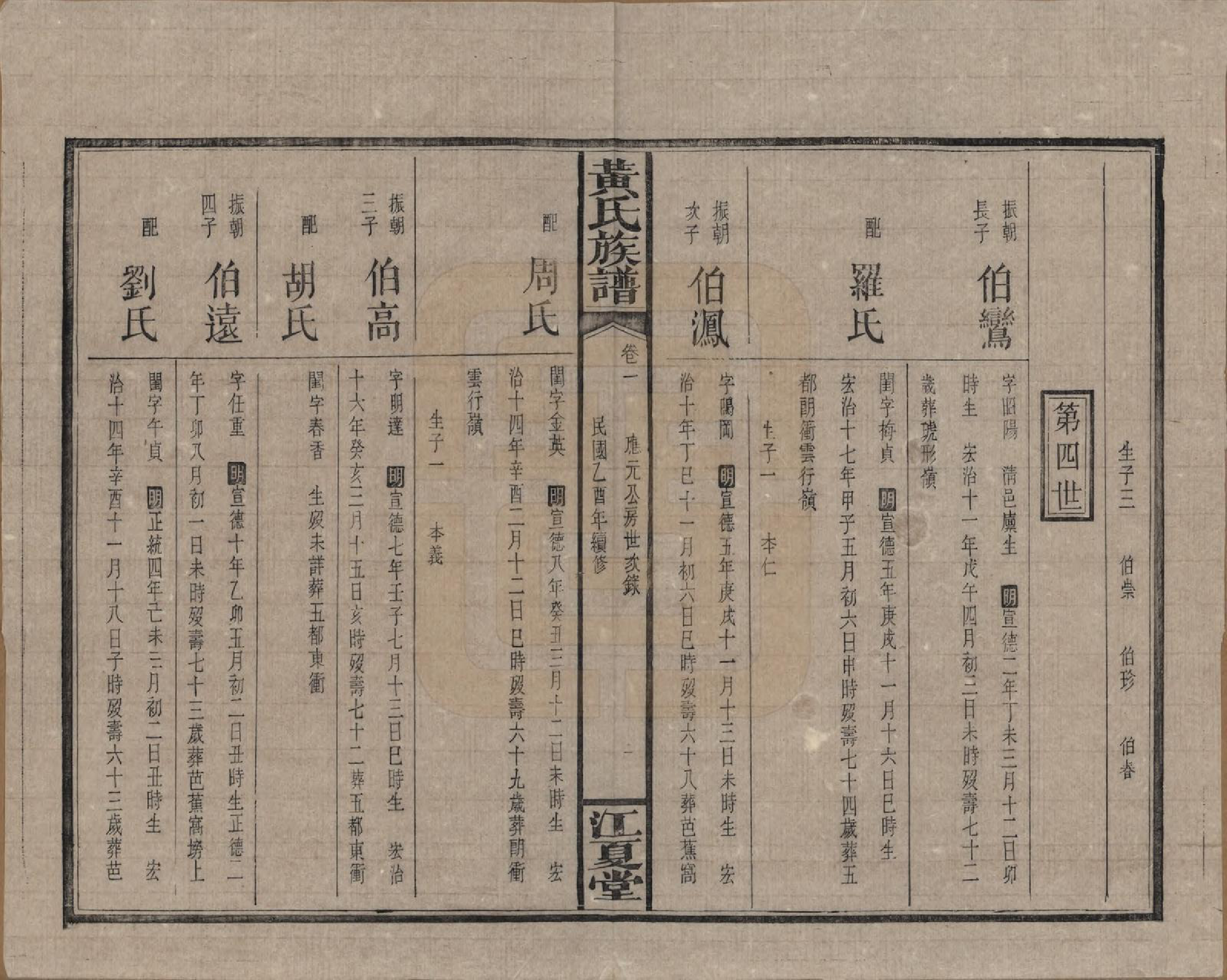 GTJP0593.黄.湖南浏阳.黄氏族谱七十二卷卷首一卷.民国三十四年（1945）_006.pdf_第3页