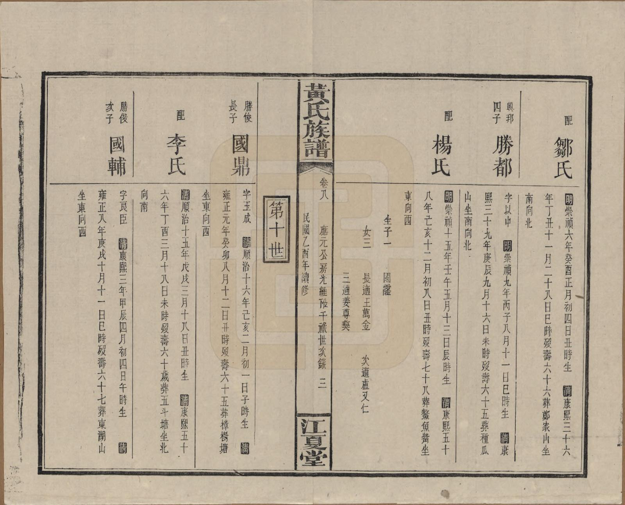 GTJP0593.黄.湖南浏阳.黄氏族谱七十二卷卷首一卷.民国三十四年（1945）_008.pdf_第3页