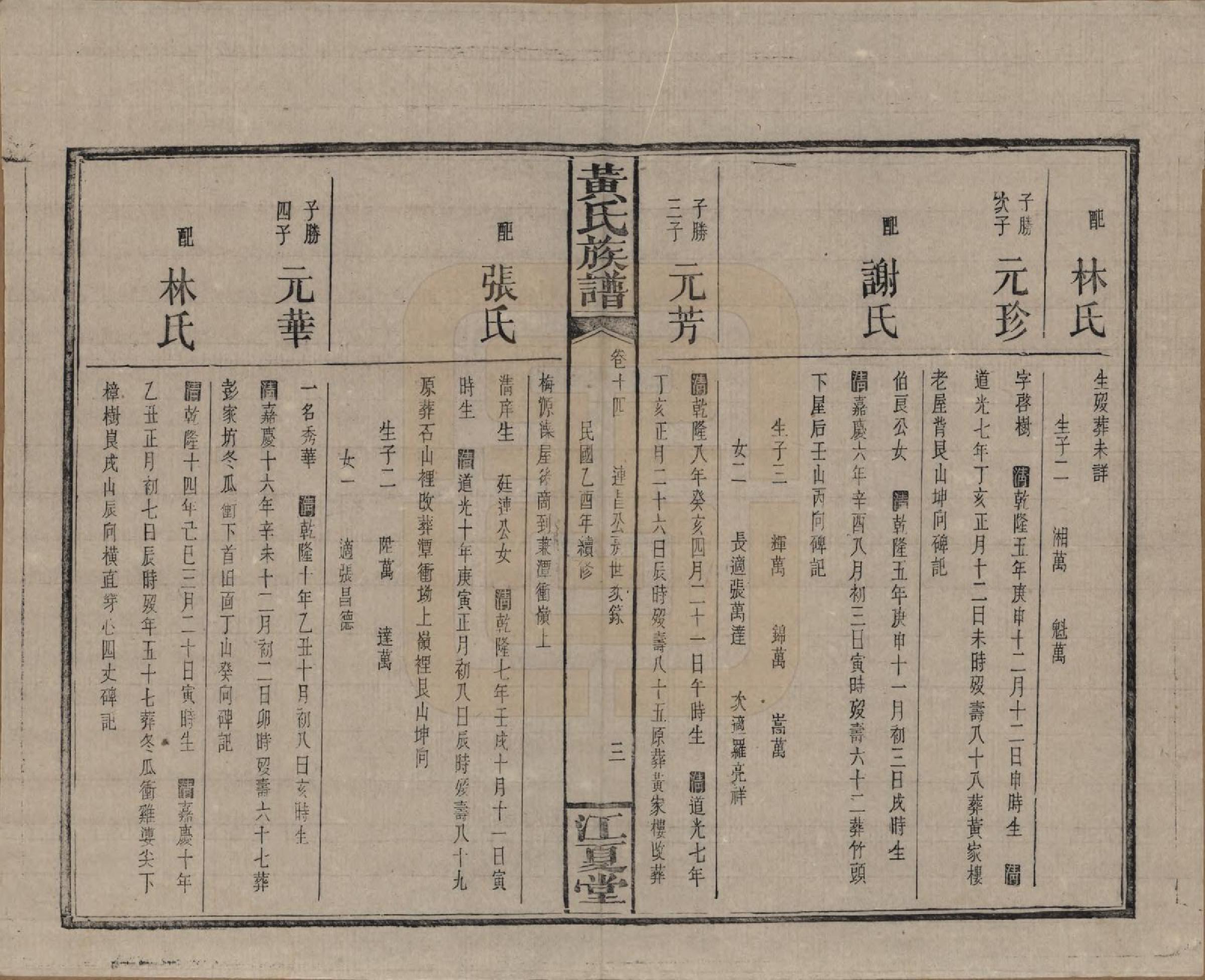 GTJP0593.黄.湖南浏阳.黄氏族谱七十二卷卷首一卷.民国三十四年（1945）_014.pdf_第3页