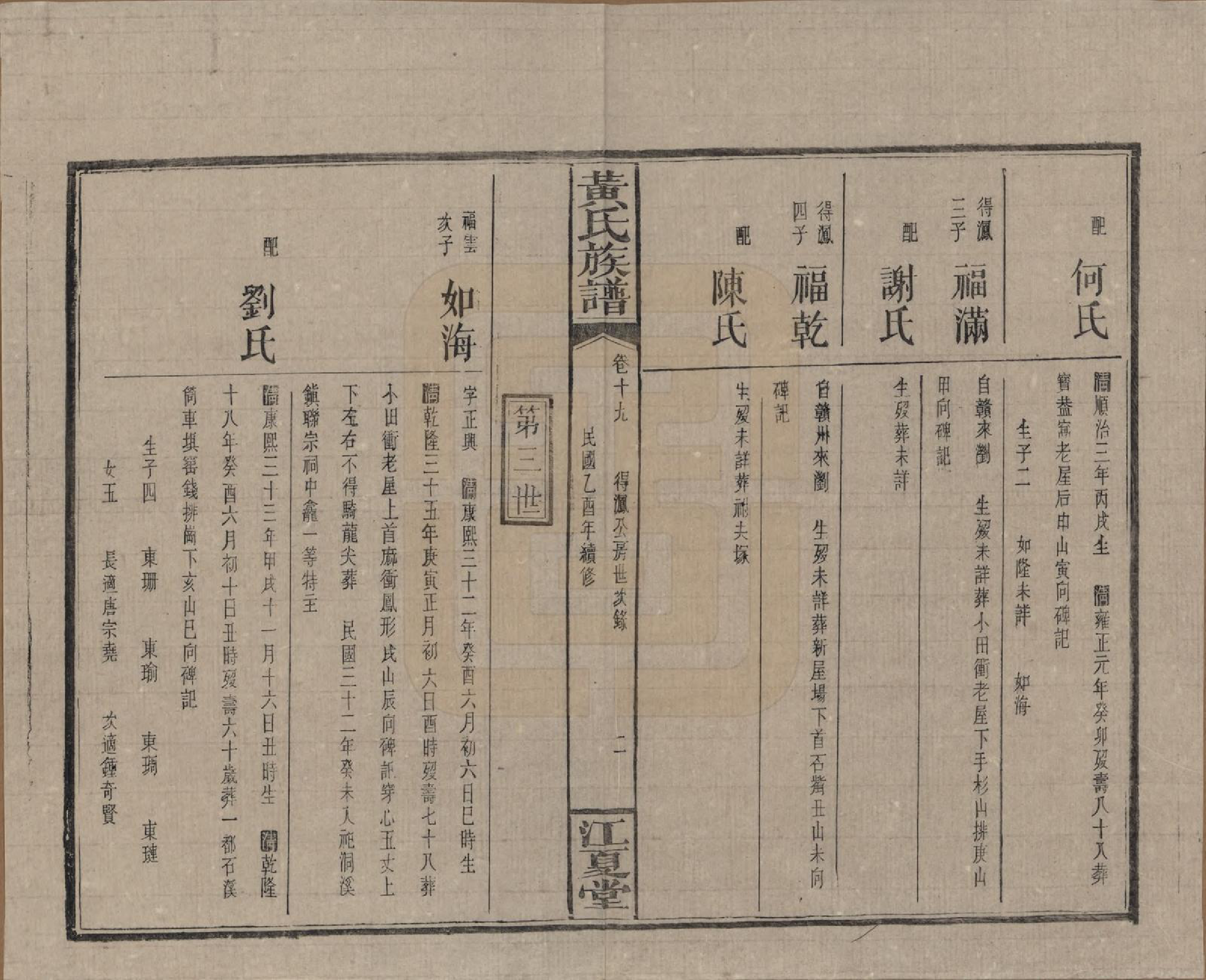 GTJP0593.黄.湖南浏阳.黄氏族谱七十二卷卷首一卷.民国三十四年（1945）_019.pdf_第2页