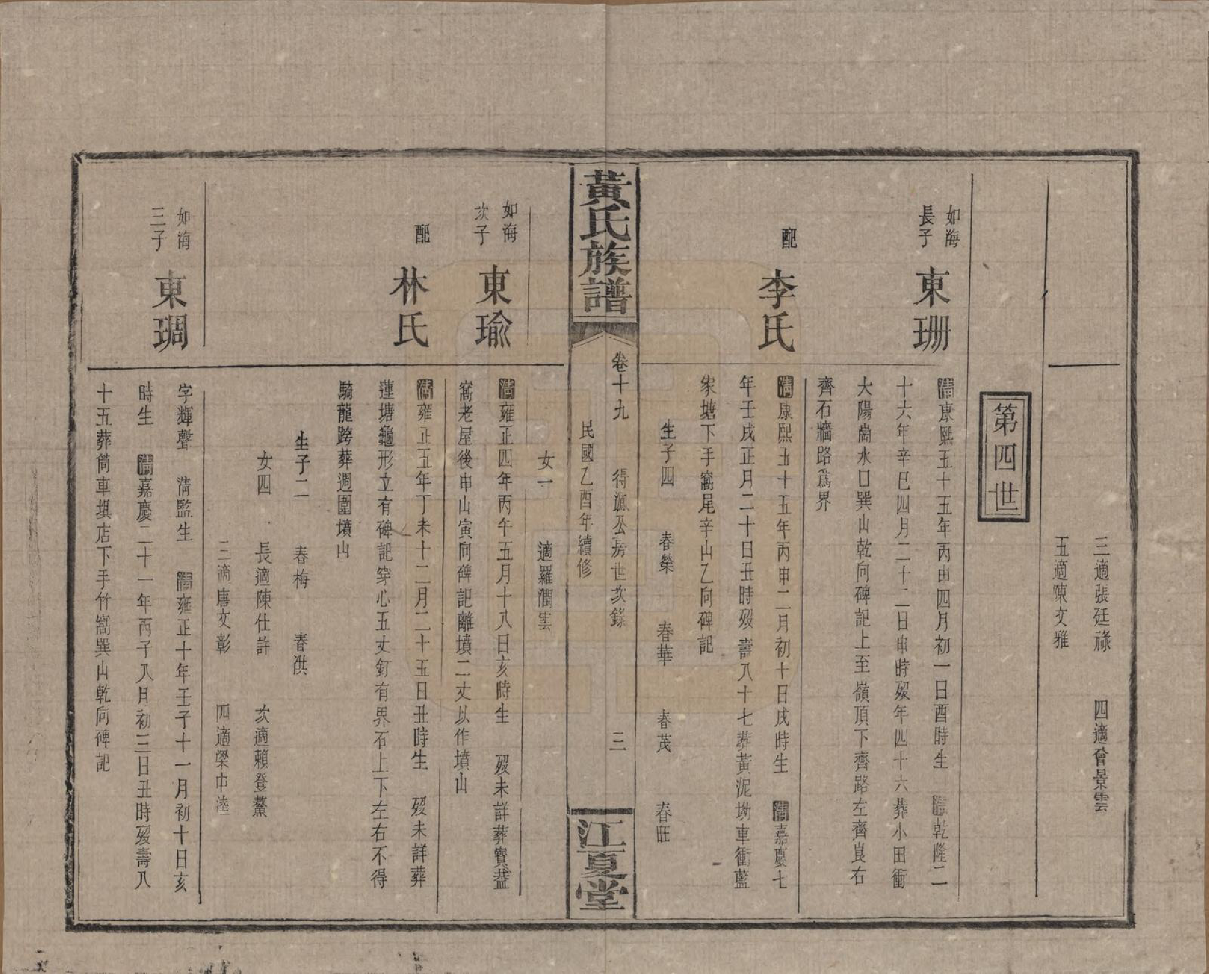 GTJP0593.黄.湖南浏阳.黄氏族谱七十二卷卷首一卷.民国三十四年（1945）_019.pdf_第3页