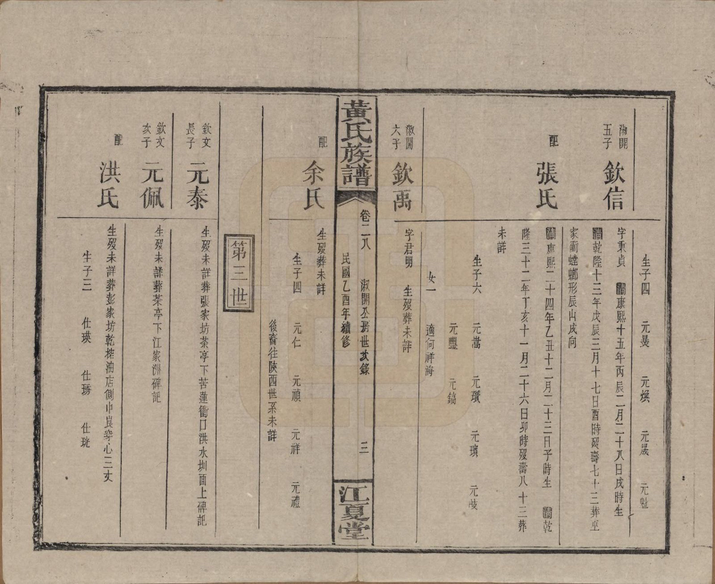 GTJP0593.黄.湖南浏阳.黄氏族谱七十二卷卷首一卷.民国三十四年（1945）_028.pdf_第3页