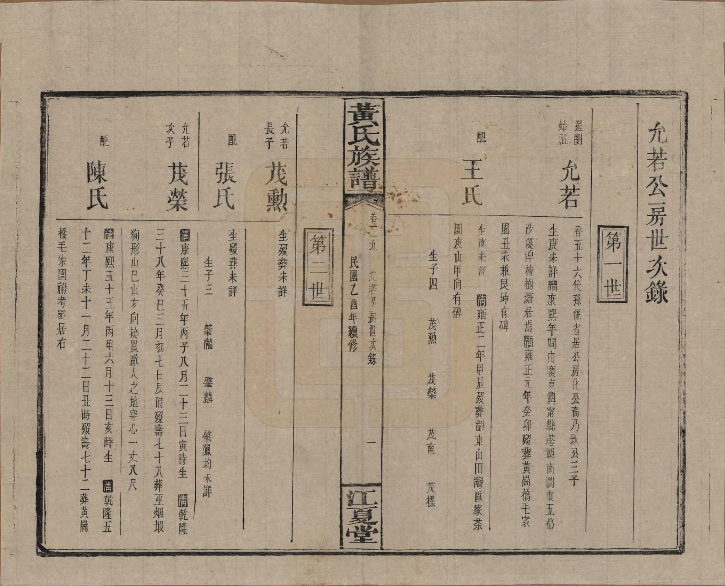 GTJP0593.黄.湖南浏阳.黄氏族谱七十二卷卷首一卷.民国三十四年（1945）_029.pdf_第1页