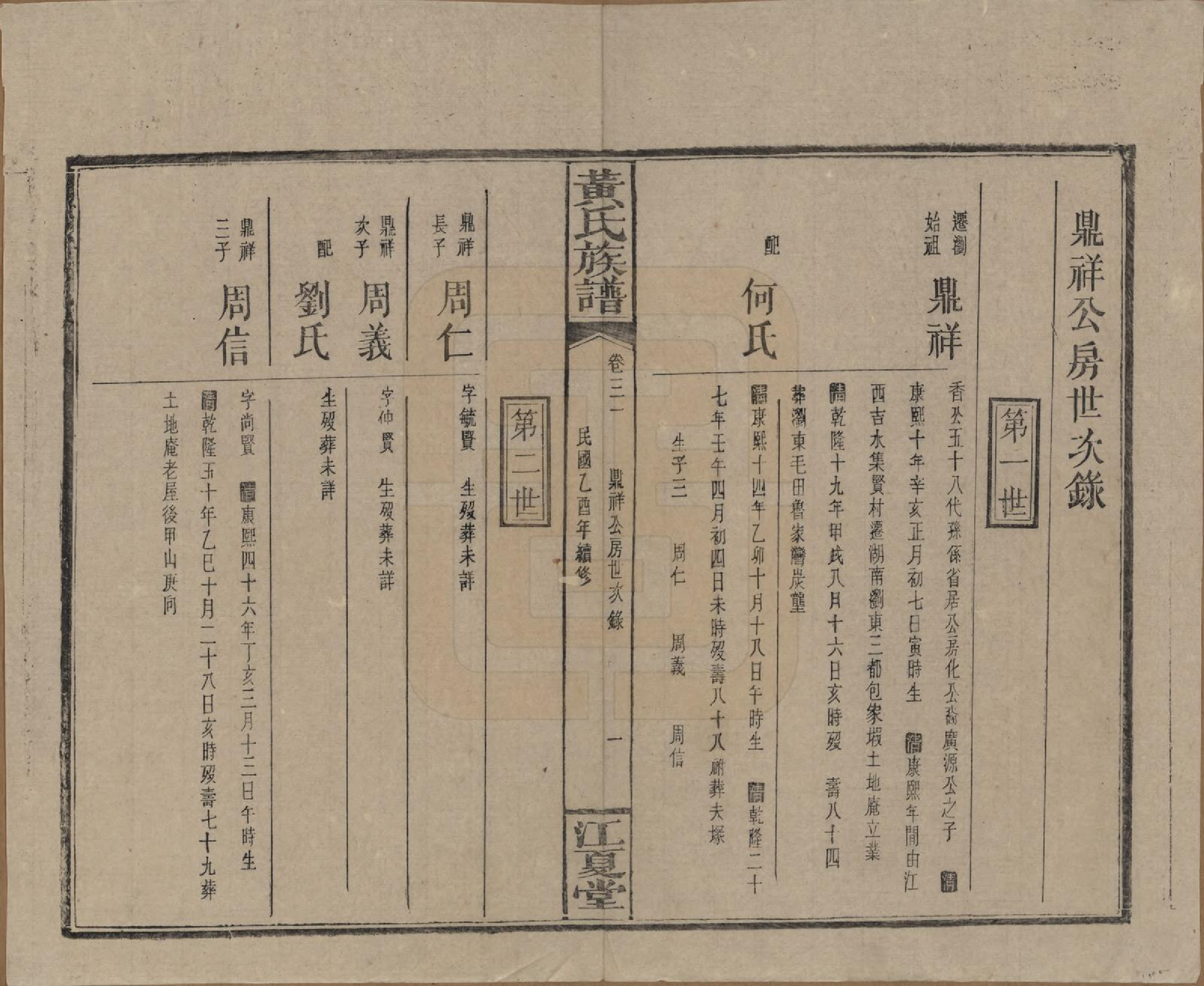 GTJP0593.黄.湖南浏阳.黄氏族谱七十二卷卷首一卷.民国三十四年（1945）_031.pdf_第1页