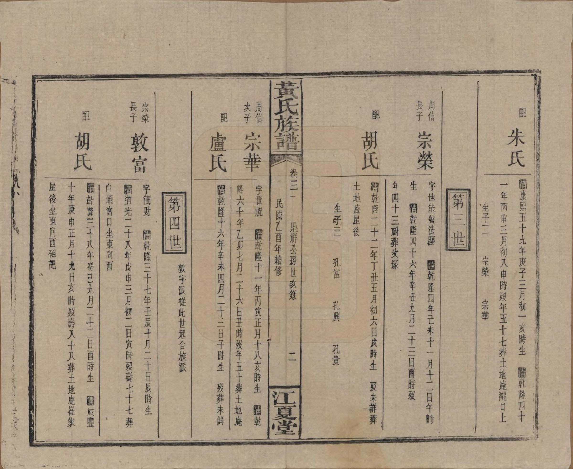 GTJP0593.黄.湖南浏阳.黄氏族谱七十二卷卷首一卷.民国三十四年（1945）_031.pdf_第2页