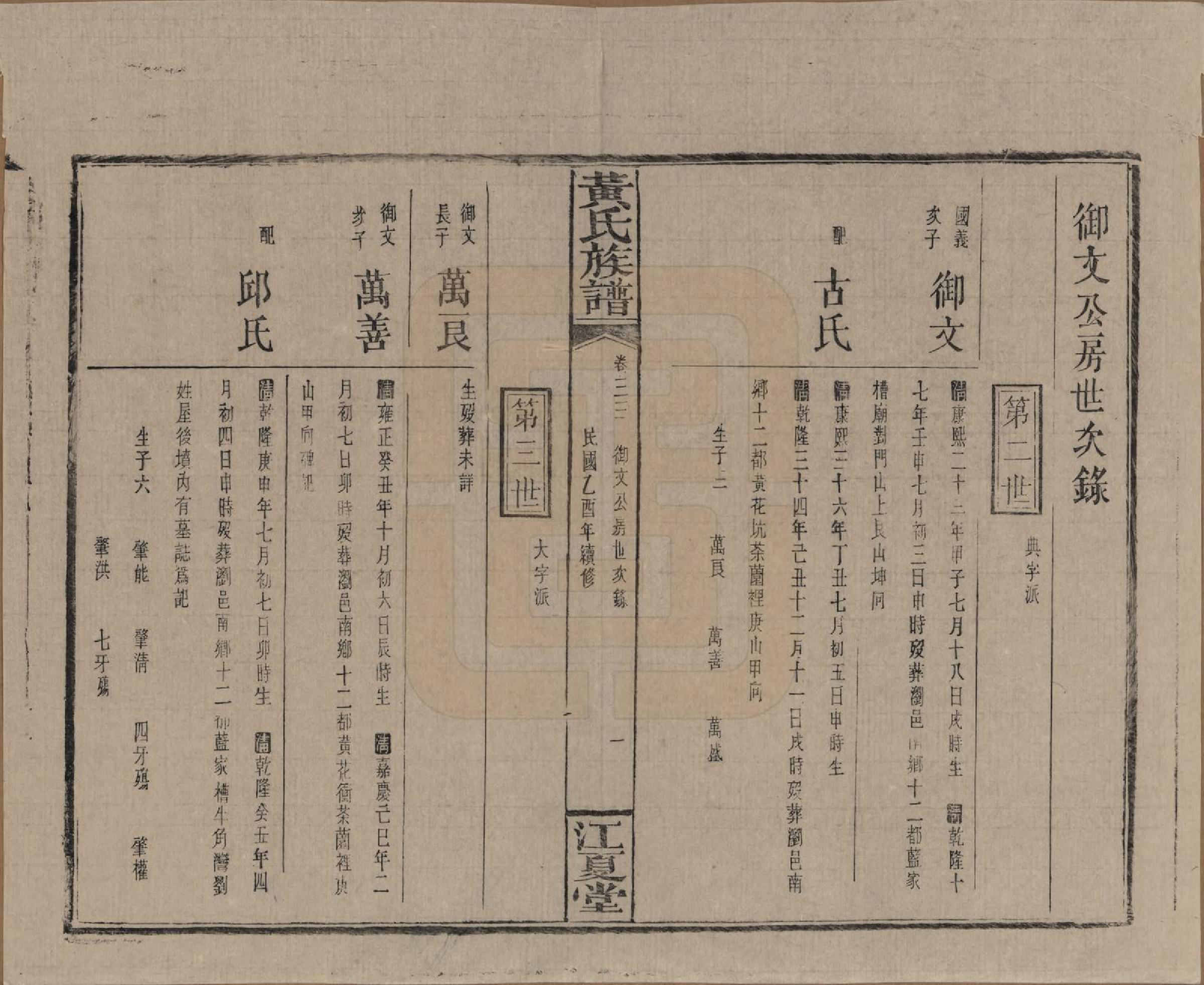 GTJP0593.黄.湖南浏阳.黄氏族谱七十二卷卷首一卷.民国三十四年（1945）_033.pdf_第2页