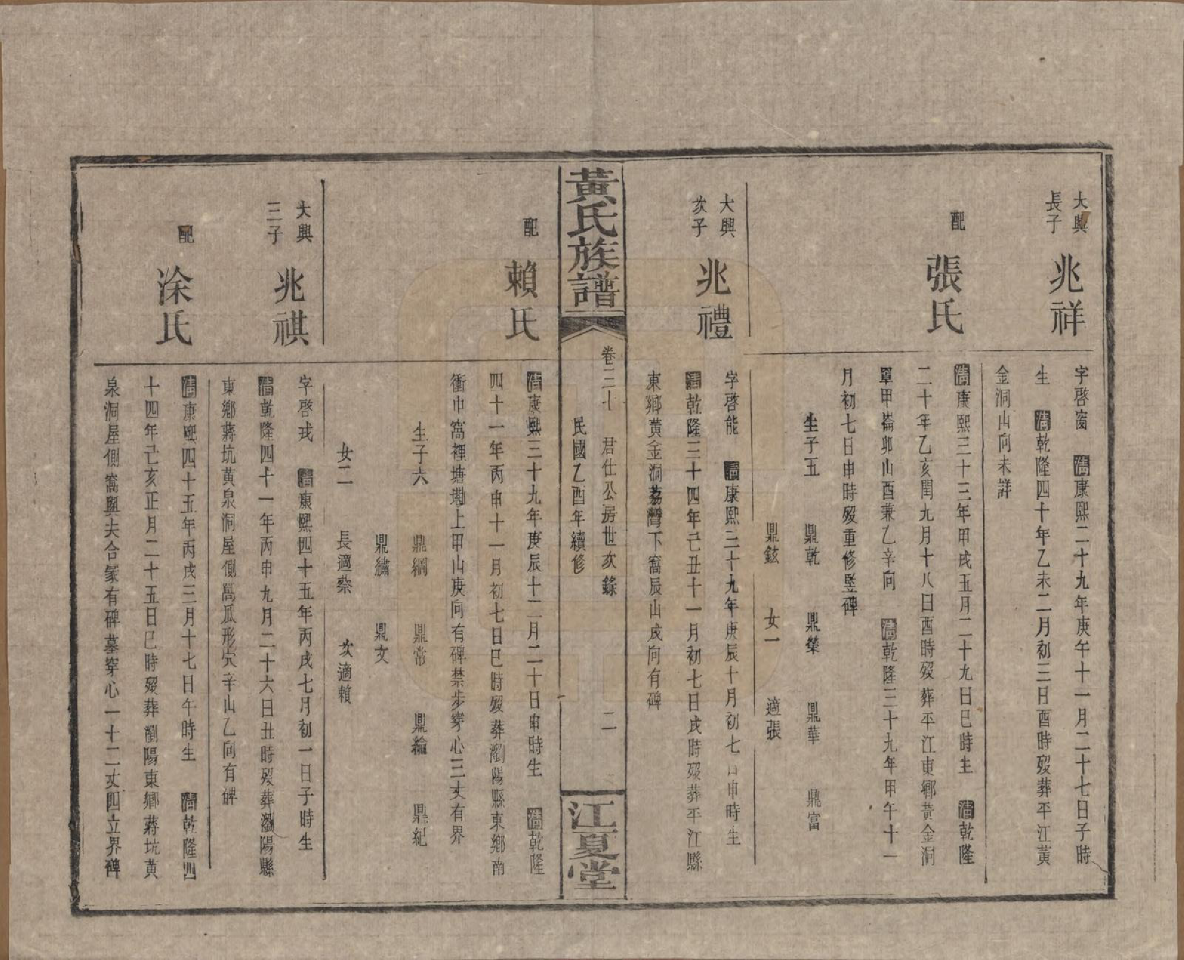 GTJP0593.黄.湖南浏阳.黄氏族谱七十二卷卷首一卷.民国三十四年（1945）_037.pdf_第2页