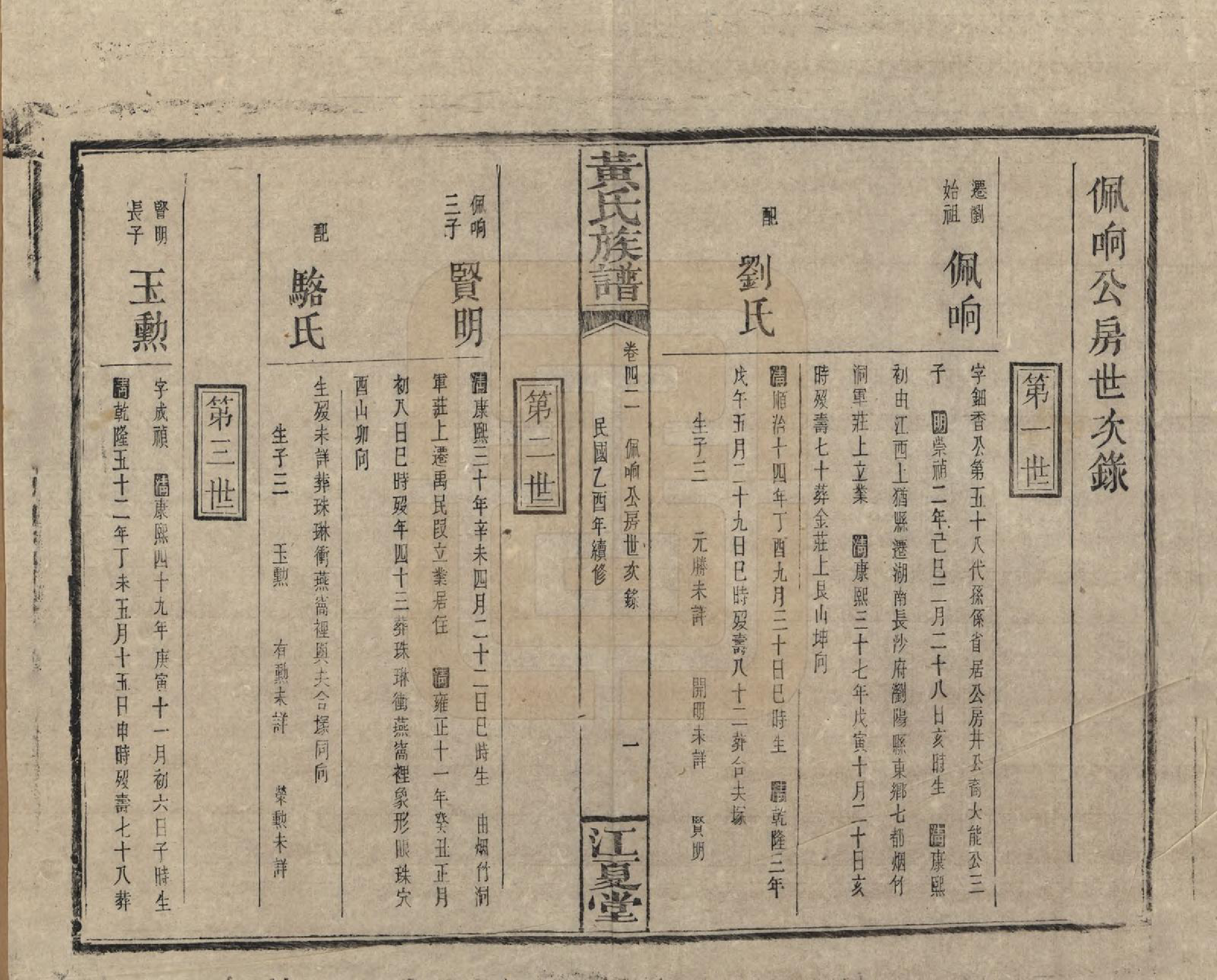 GTJP0593.黄.湖南浏阳.黄氏族谱七十二卷卷首一卷.民国三十四年（1945）_042.pdf_第1页