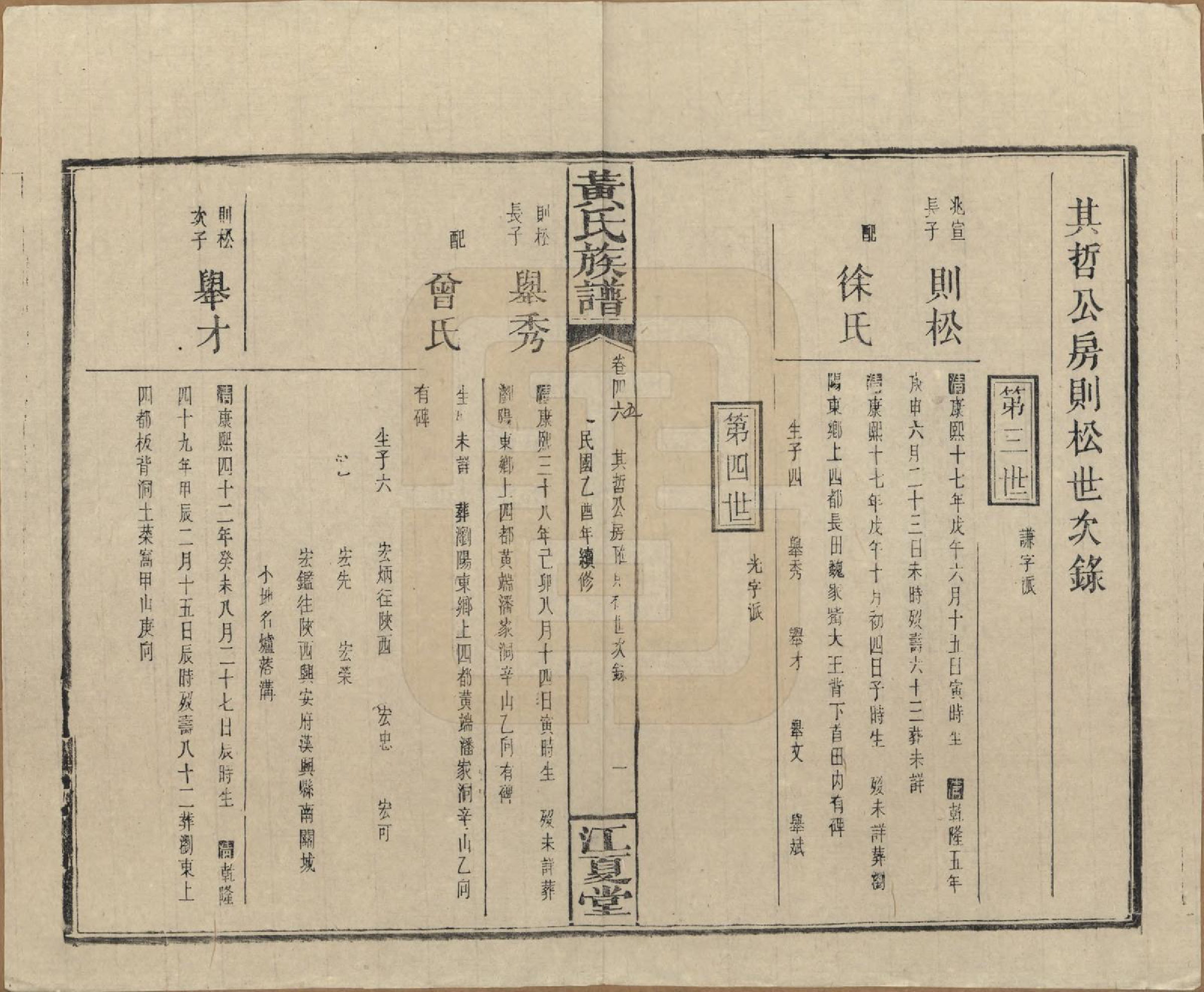 GTJP0593.黄.湖南浏阳.黄氏族谱七十二卷卷首一卷.民国三十四年（1945）_045.pdf_第2页