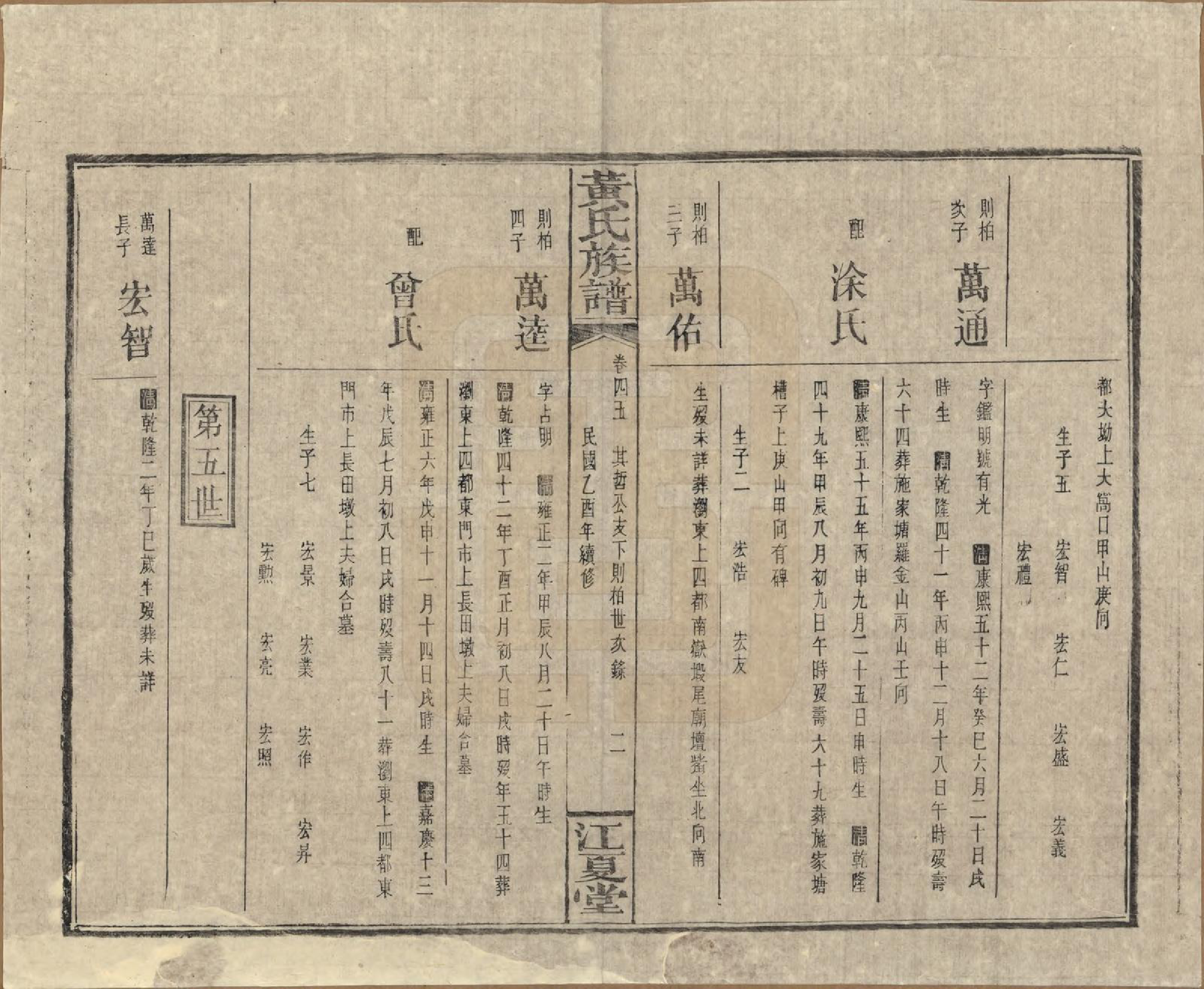 GTJP0593.黄.湖南浏阳.黄氏族谱七十二卷卷首一卷.民国三十四年（1945）_046.pdf_第2页