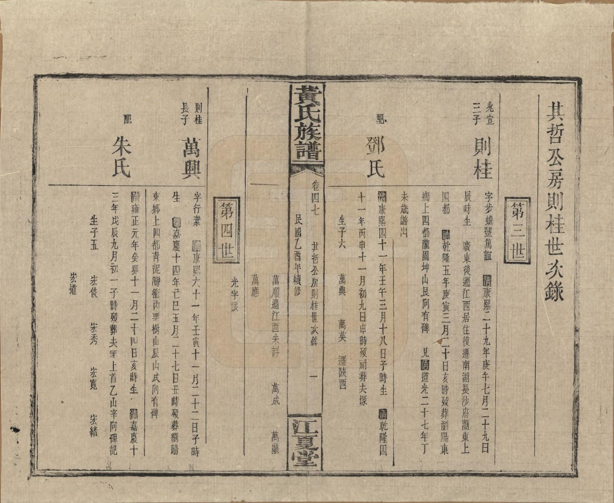 GTJP0593.黄.湖南浏阳.黄氏族谱七十二卷卷首一卷.民国三十四年（1945）_047.pdf_第1页