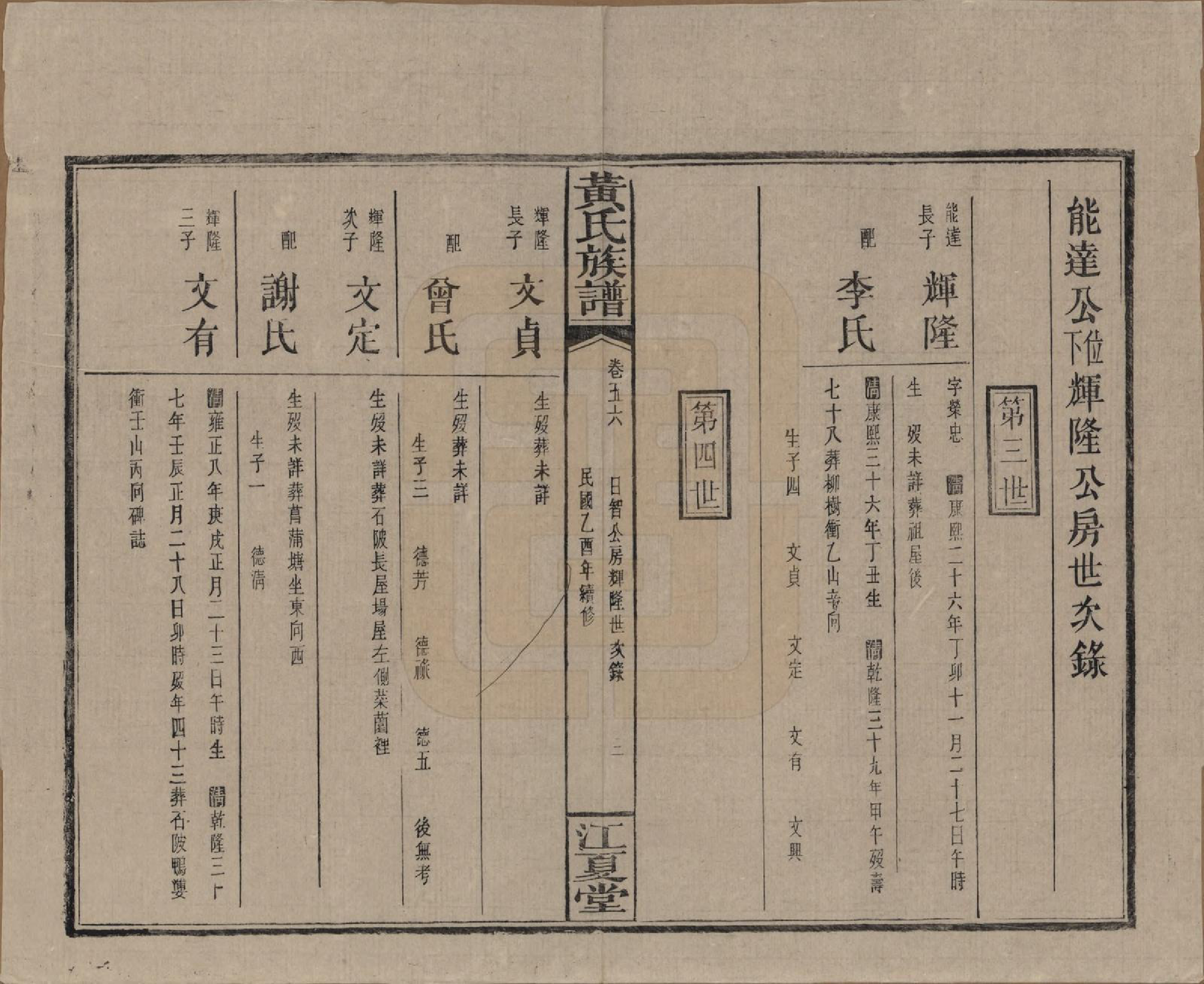 GTJP0593.黄.湖南浏阳.黄氏族谱七十二卷卷首一卷.民国三十四年（1945）_056.pdf_第3页