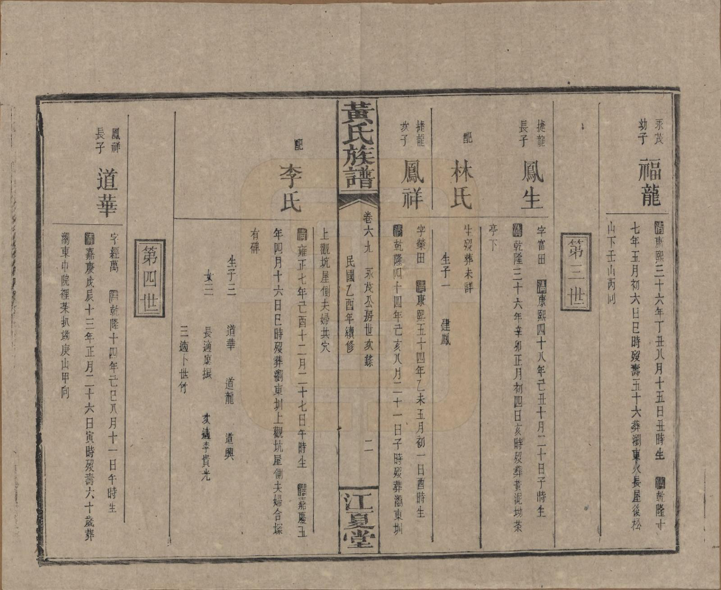 GTJP0593.黄.湖南浏阳.黄氏族谱七十二卷卷首一卷.民国三十四年（1945）_069.pdf_第2页