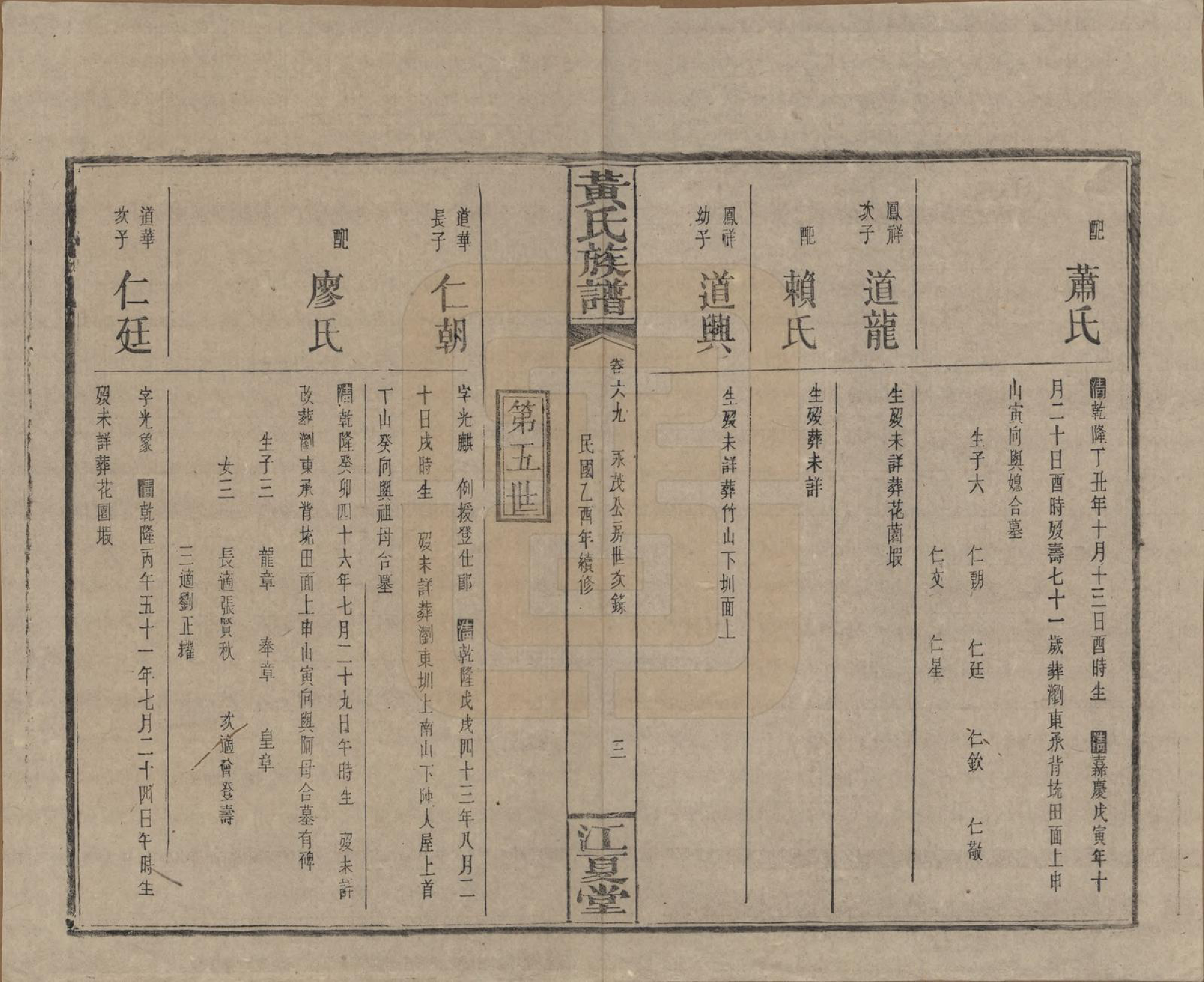 GTJP0593.黄.湖南浏阳.黄氏族谱七十二卷卷首一卷.民国三十四年（1945）_069.pdf_第3页