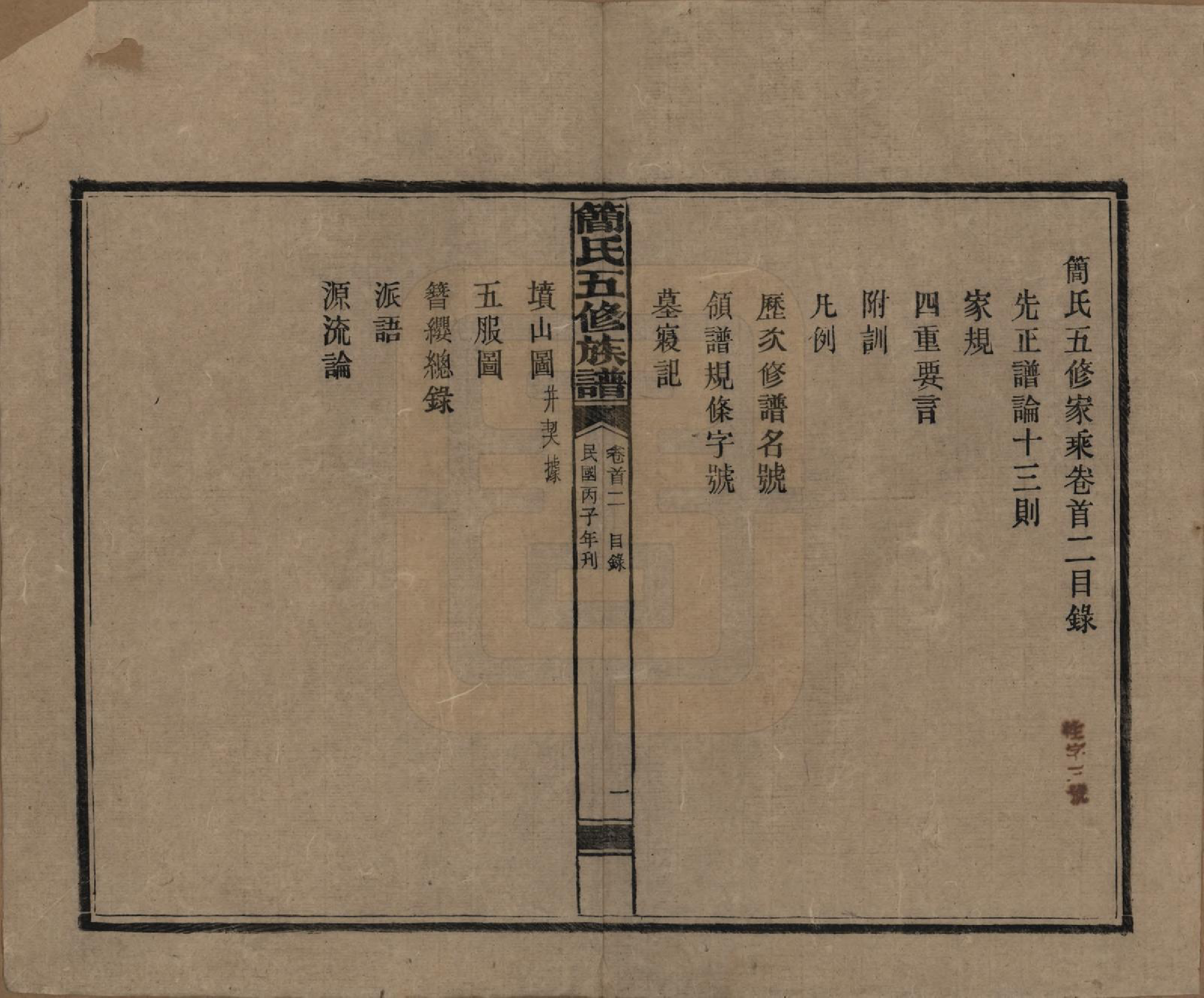 GTJP0659.简.湖南安化.简氏五修家乘 [普通古籍] .民国二十五年(1936)_002.pdf_第1页