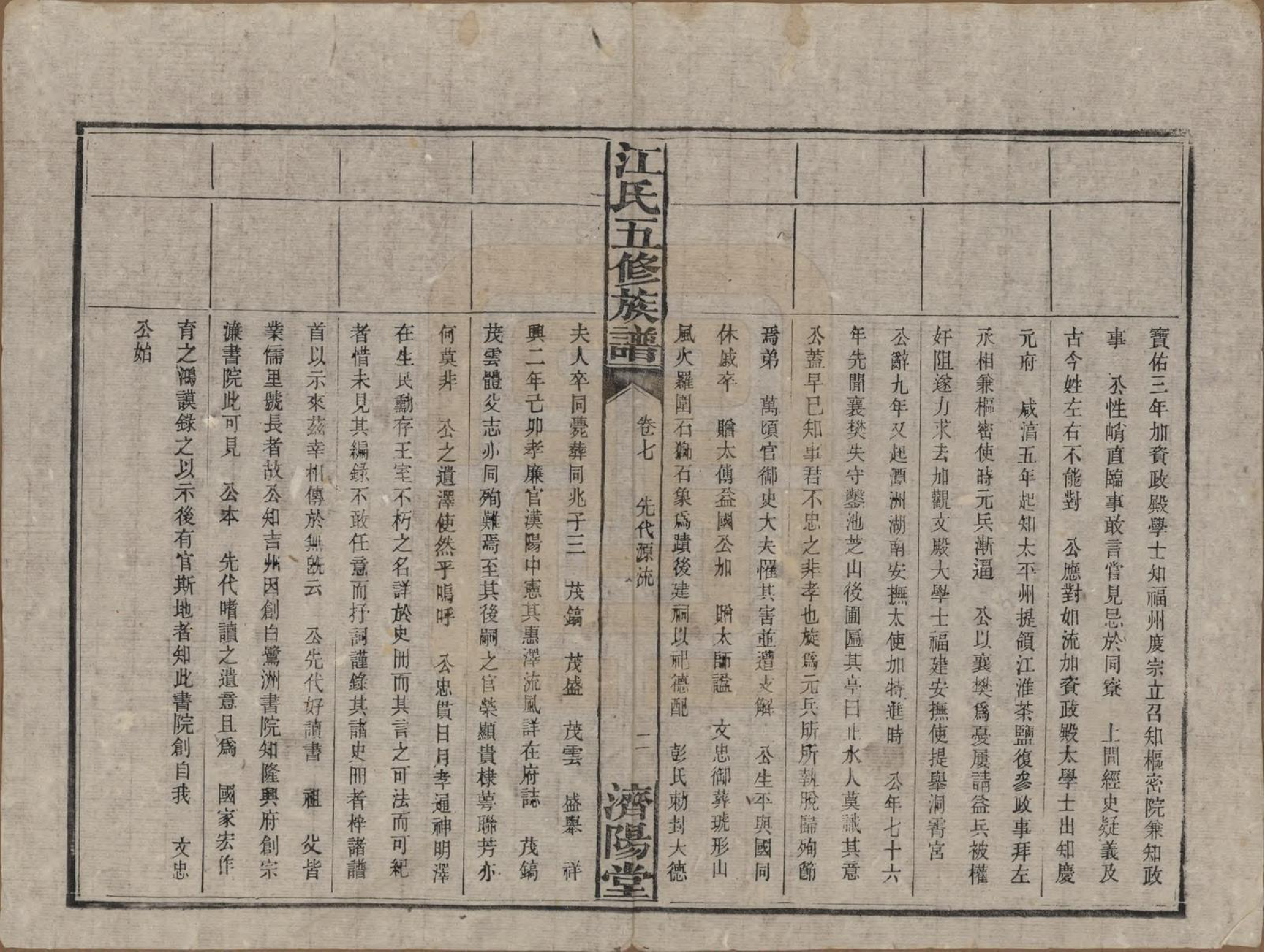 GTJP0664.江.湖南益阳.江氏五修族谱.民国26年(1937)_007.pdf_第2页