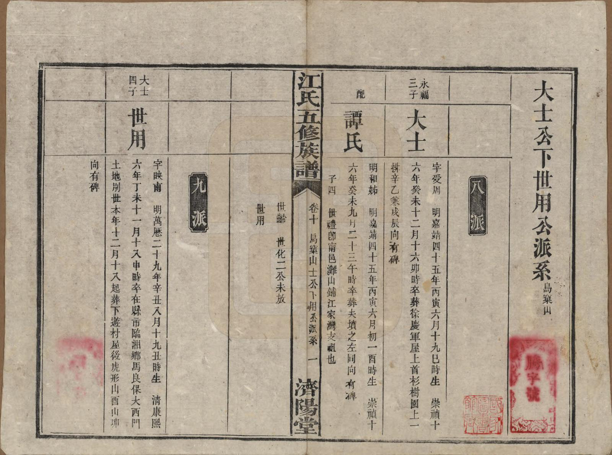 GTJP0664.江.湖南益阳.江氏五修族谱.民国26年(1937)_010.pdf_第1页