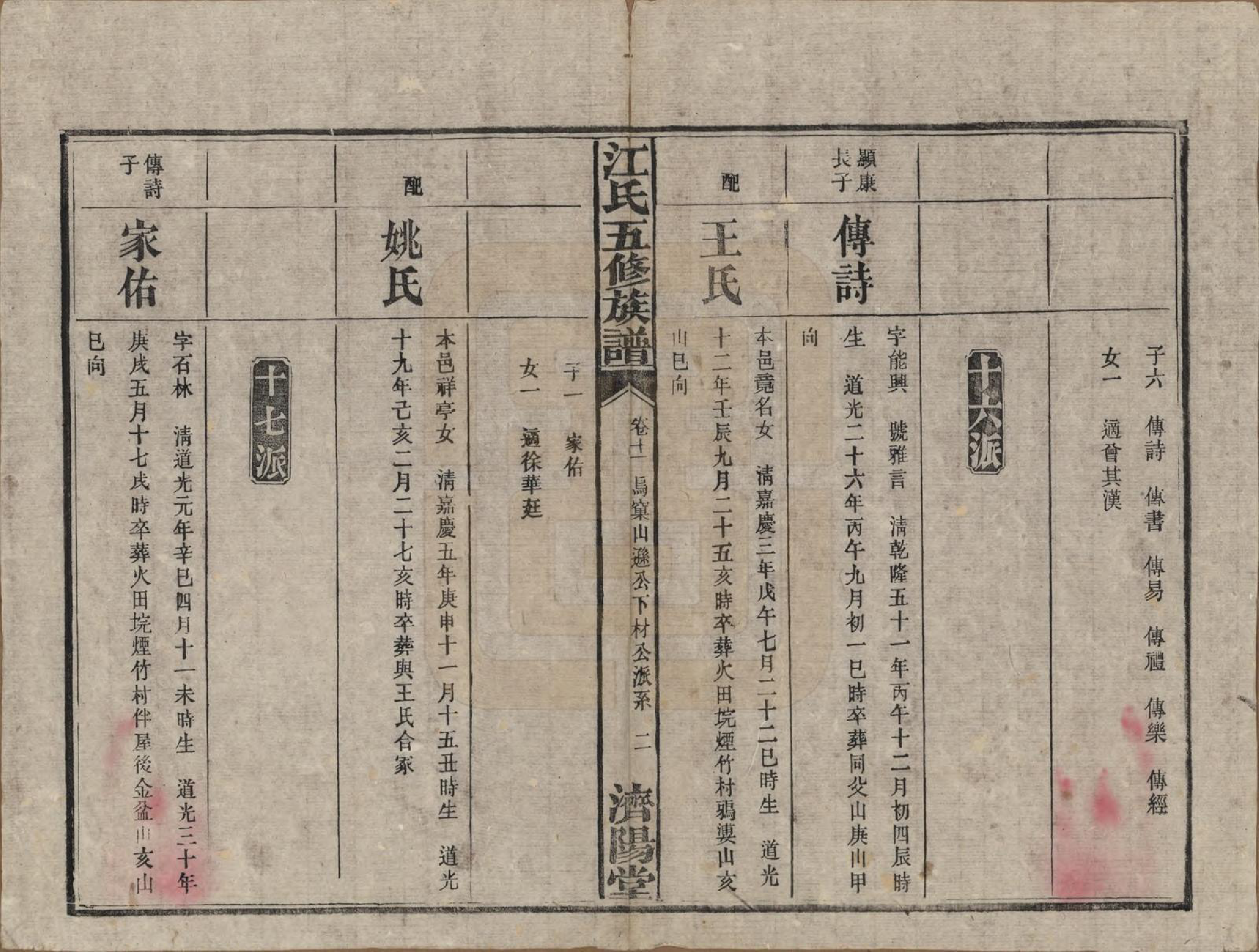 GTJP0664.江.湖南益阳.江氏五修族谱.民国26年(1937)_011.pdf_第2页