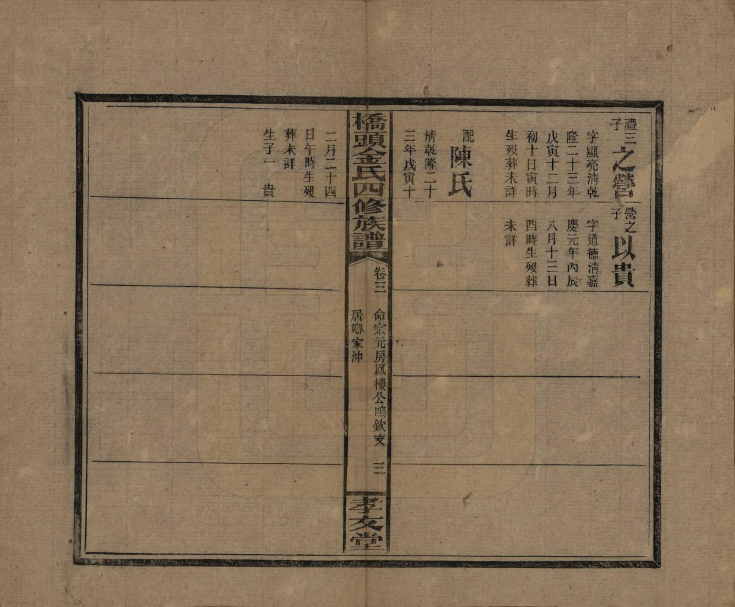 GTJP0713.金.湖南邵阳.桥头金氏四修族谱.民国31年[1942]_005.pdf_第3页