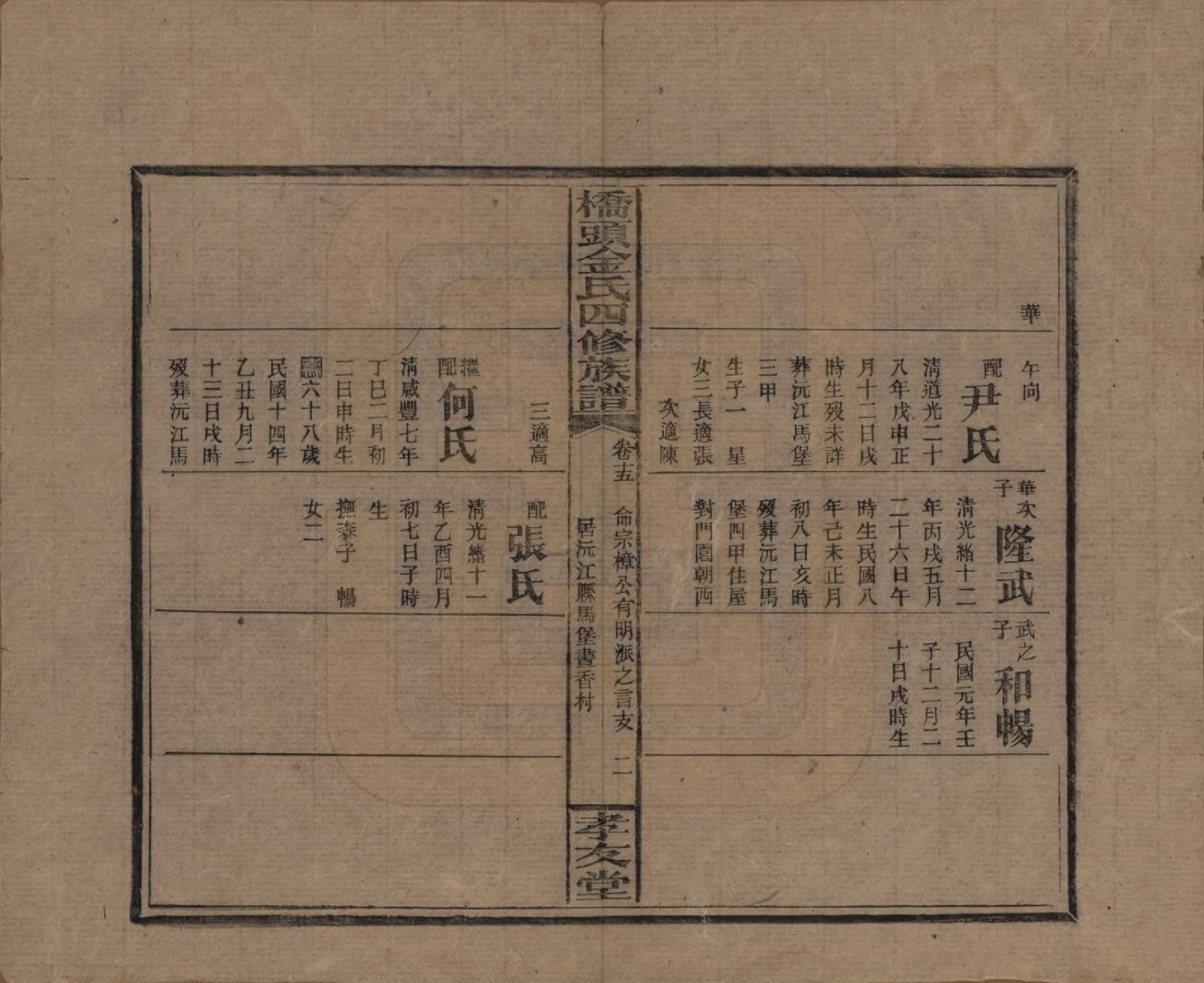 GTJP0713.金.湖南邵阳.桥头金氏四修族谱.民国31年[1942]_012.pdf_第2页