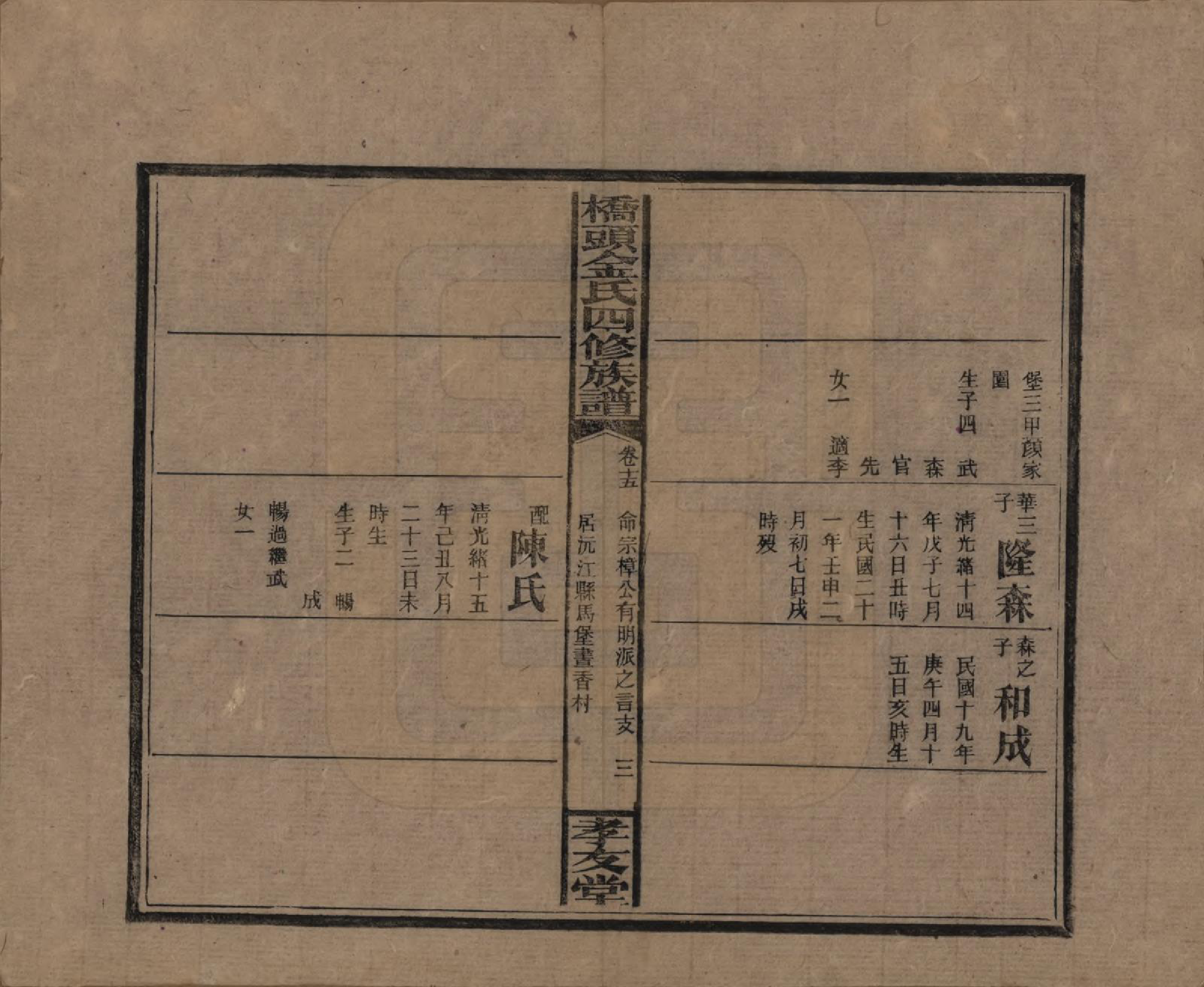 GTJP0713.金.湖南邵阳.桥头金氏四修族谱.民国31年[1942]_012.pdf_第3页