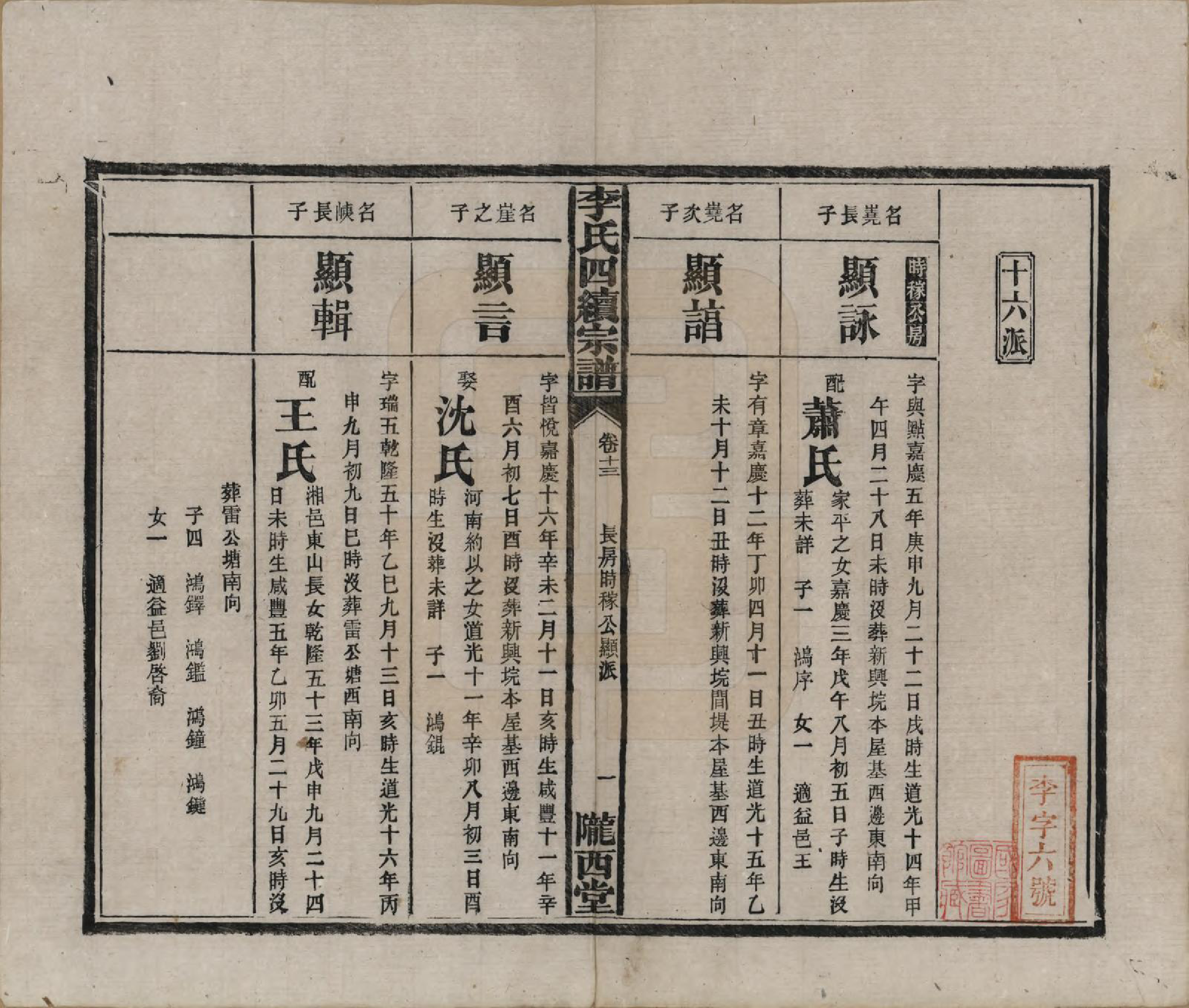 GTJP0786.李.湖南沅江.李氏四续宗谱.民国22年（1933）_013.pdf_第1页