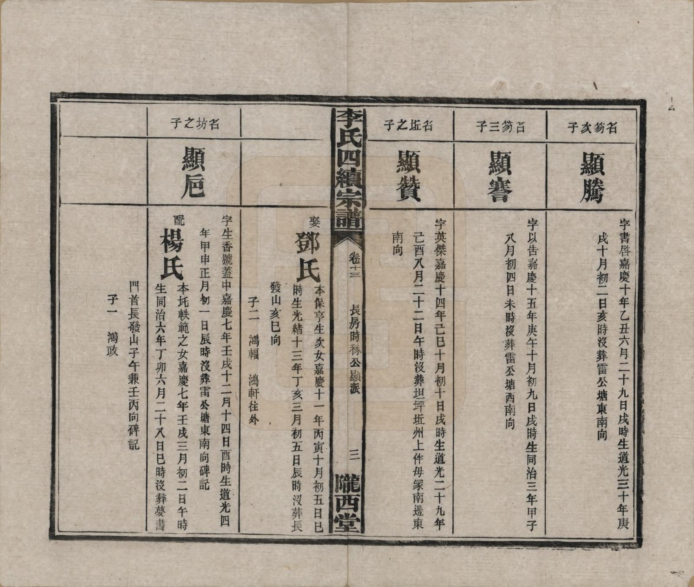 GTJP0786.李.湖南沅江.李氏四续宗谱.民国22年（1933）_013.pdf_第3页