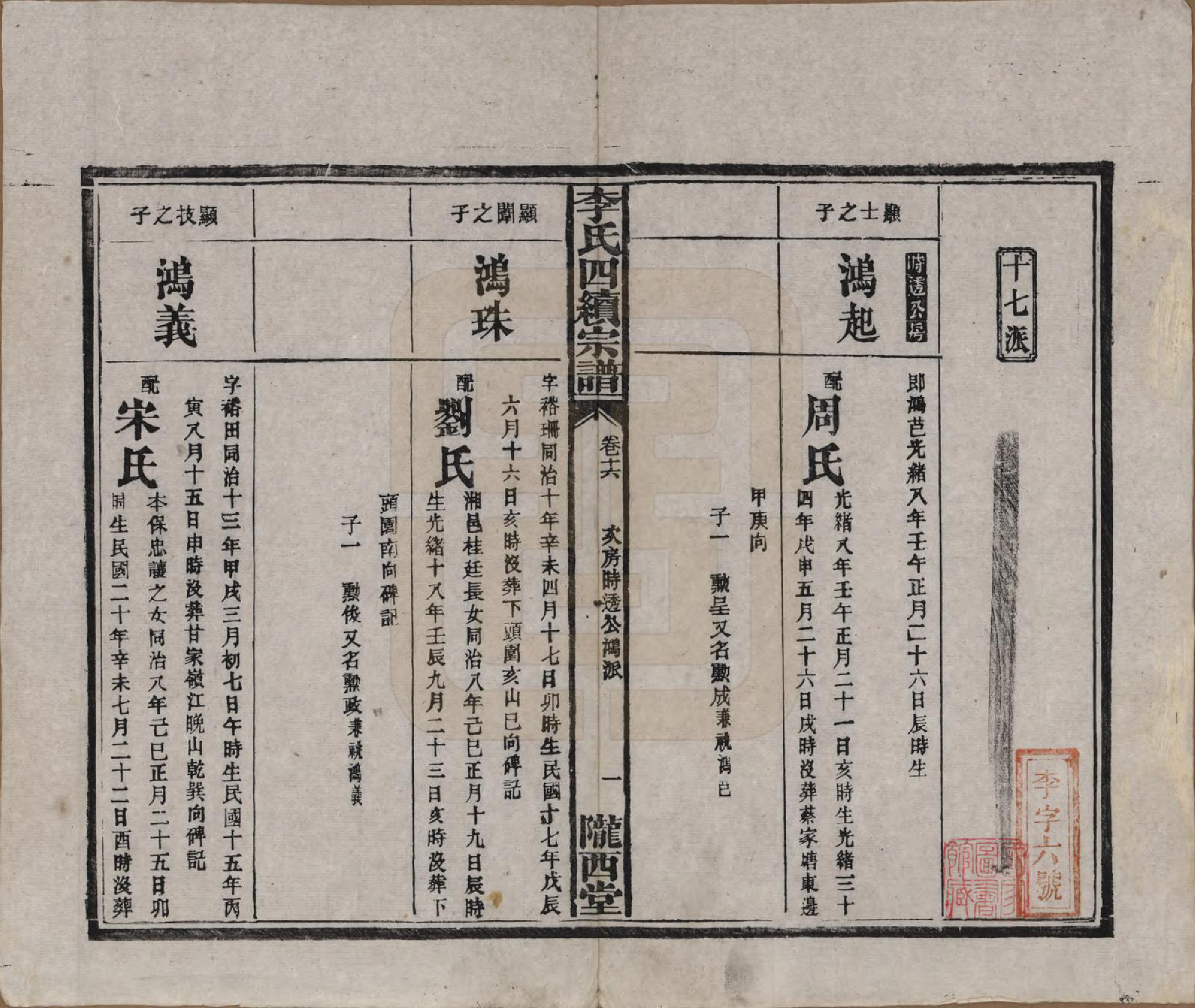 GTJP0786.李.湖南沅江.李氏四续宗谱.民国22年（1933）_016.pdf_第1页