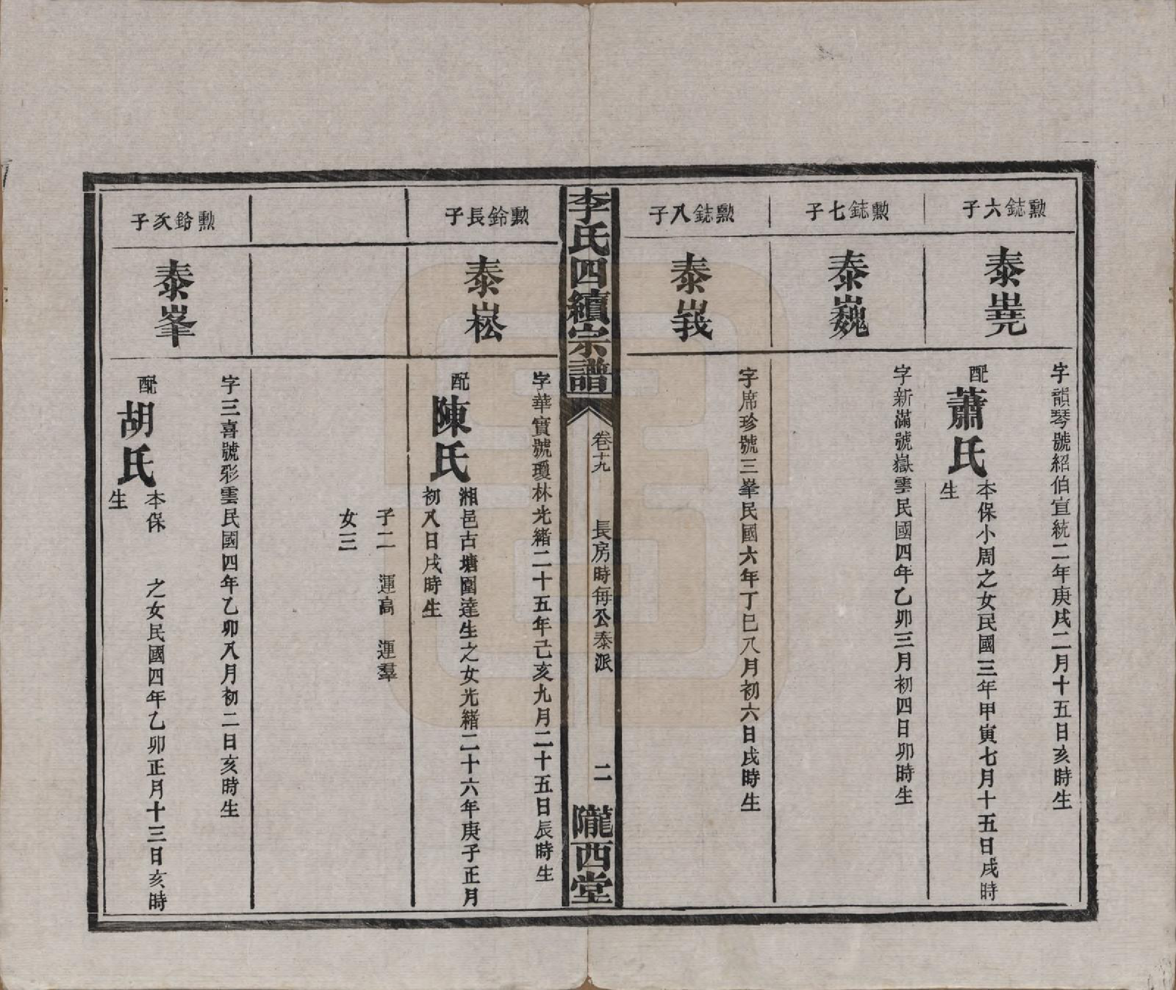 GTJP0786.李.湖南沅江.李氏四续宗谱.民国22年（1933）_019.pdf_第2页