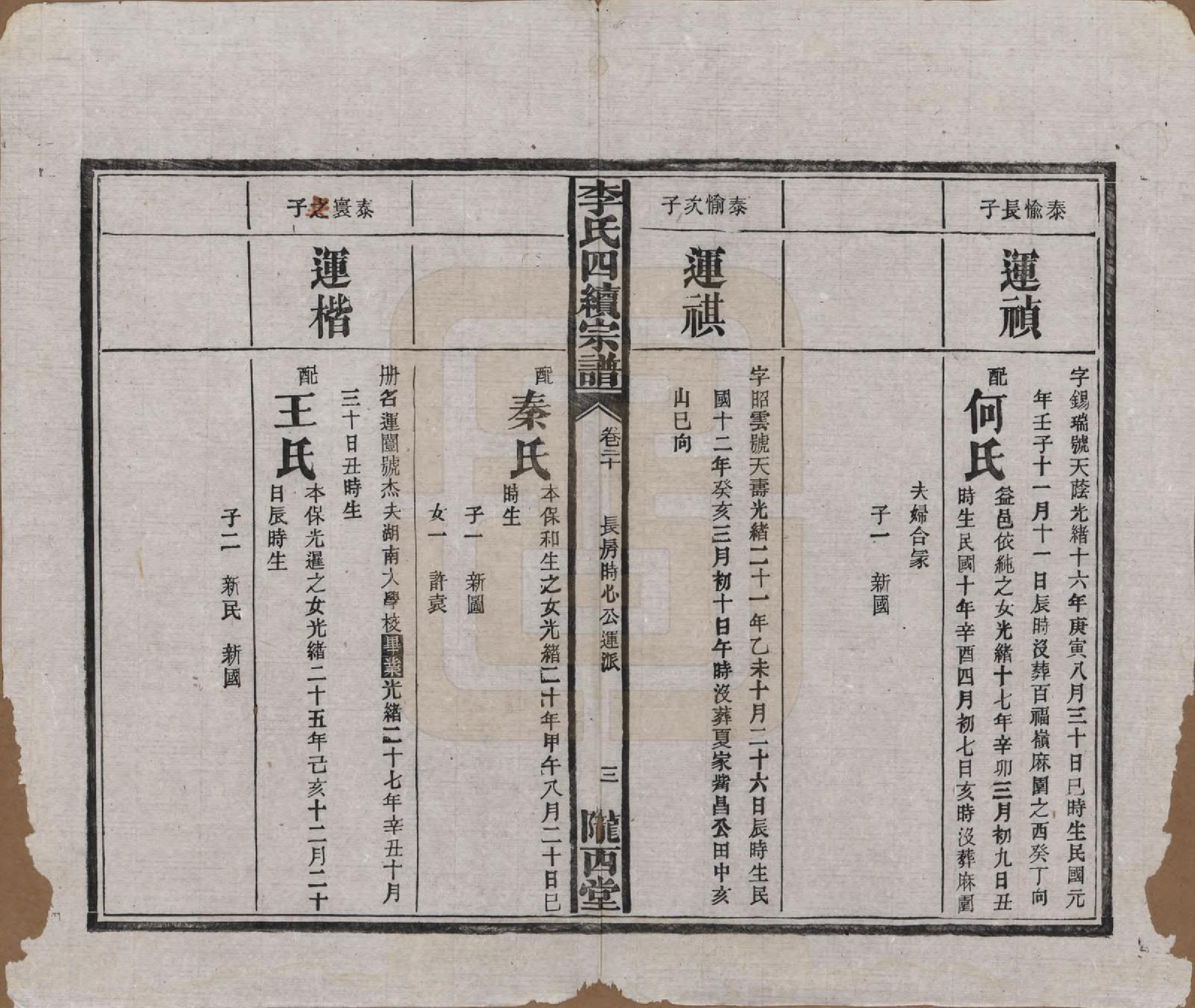 GTJP0786.李.湖南沅江.李氏四续宗谱.民国22年（1933）_020.pdf_第3页