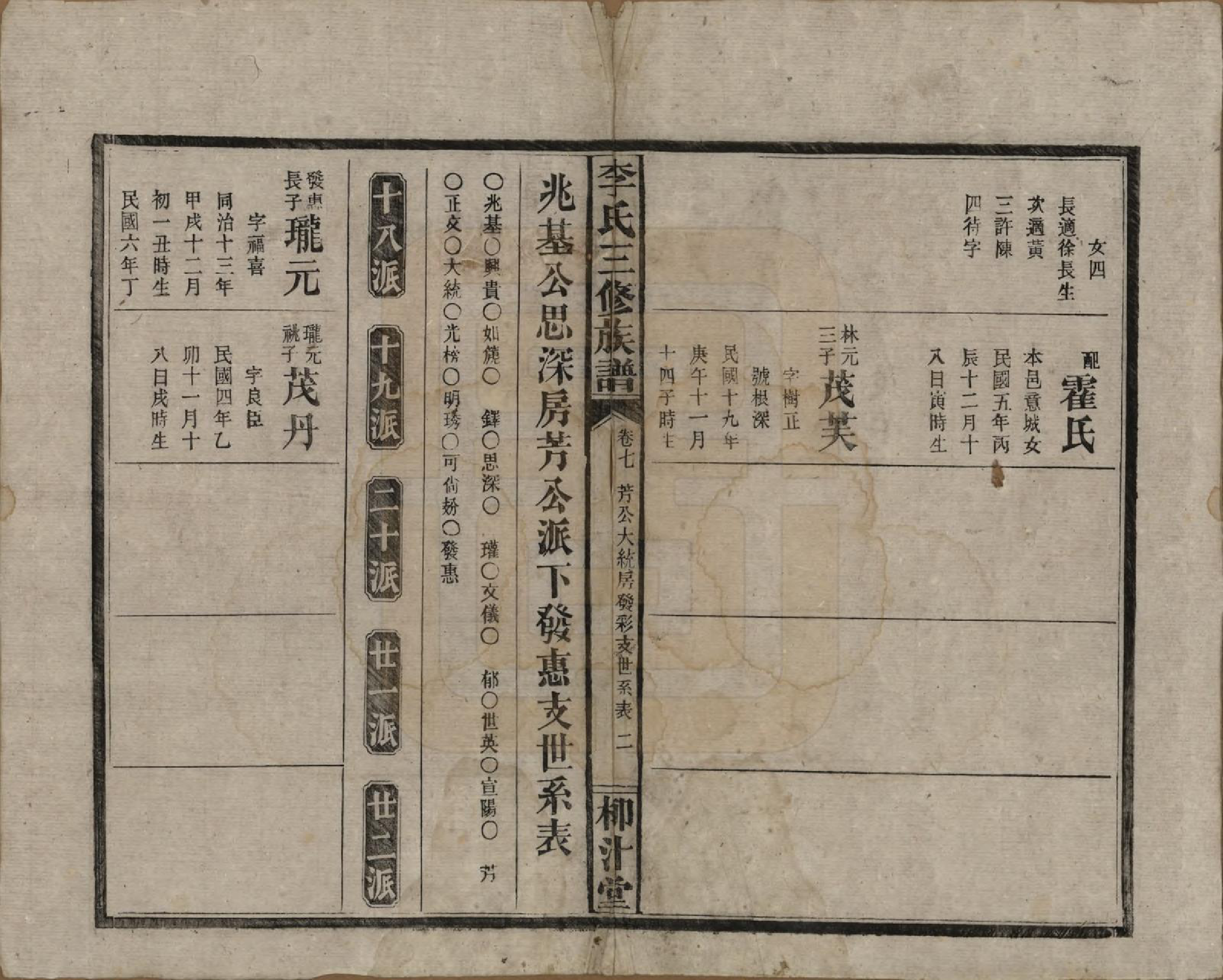 GTJP0789.李.湖南沅江.李氏三修族谱.民国27年（1938）_007.pdf_第2页