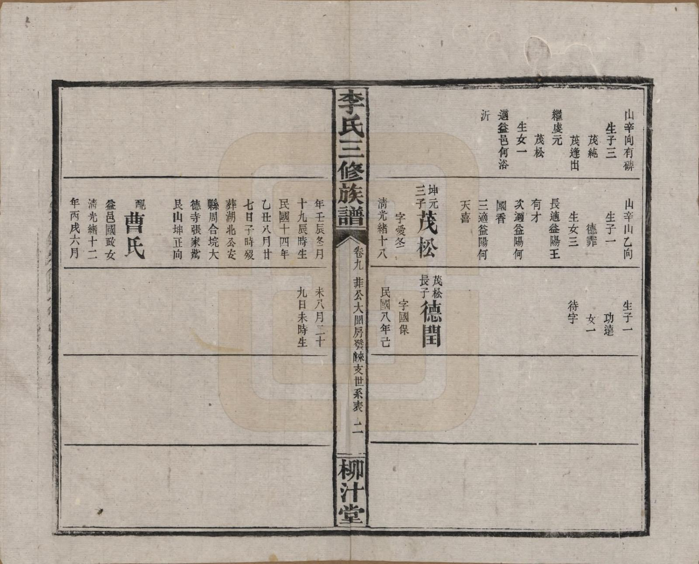 GTJP0789.李.湖南沅江.李氏三修族谱.民国27年（1938）_009.pdf_第2页